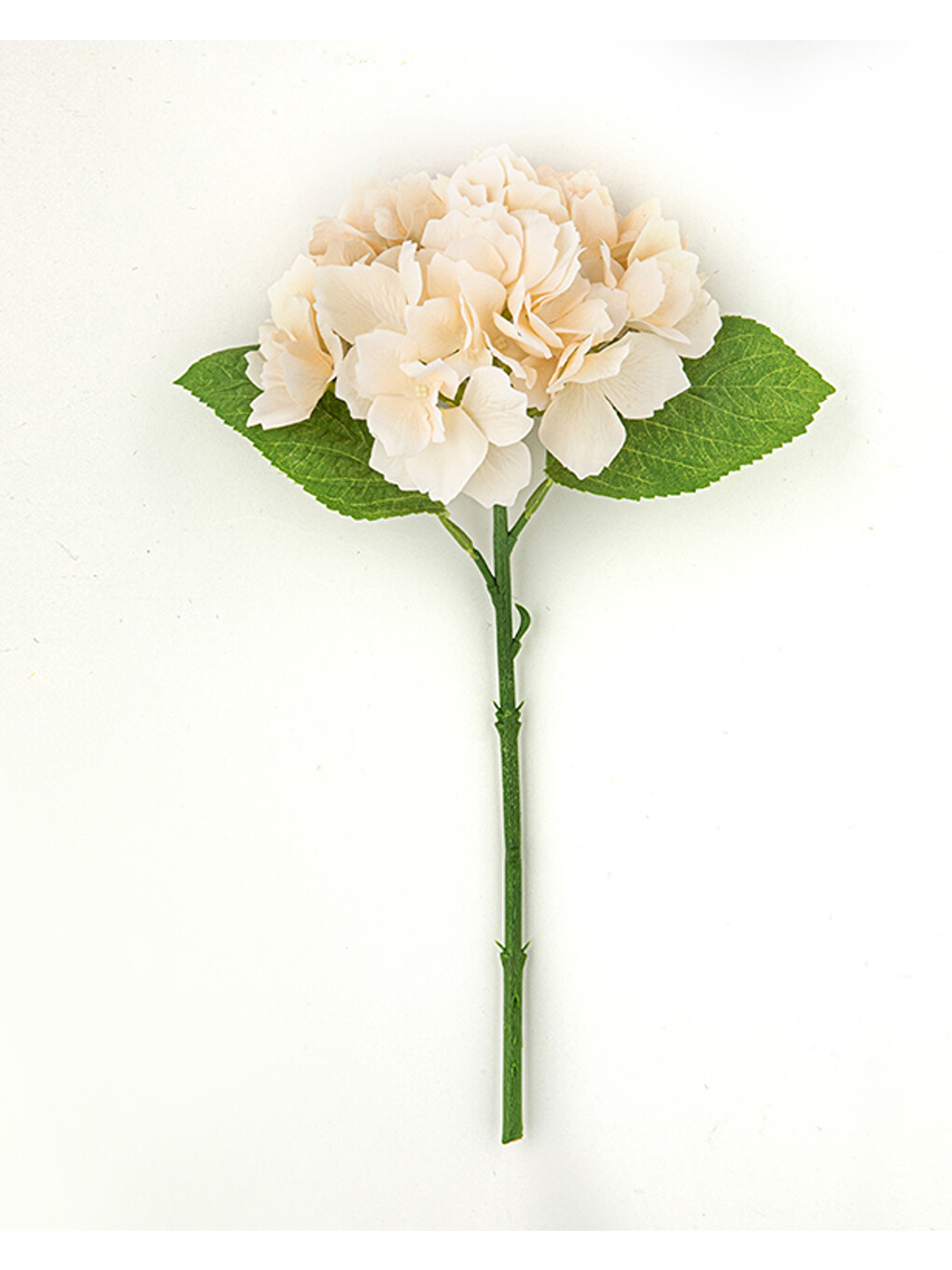 Bej Hortensia Tek Dal Yapay Çiçek-2