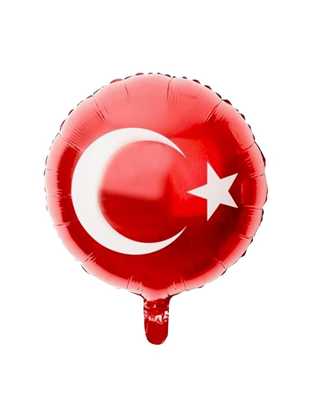 Kırmızı Türk Bayrağı Baskılı Folyo Balon 18 inc 45 cm-1