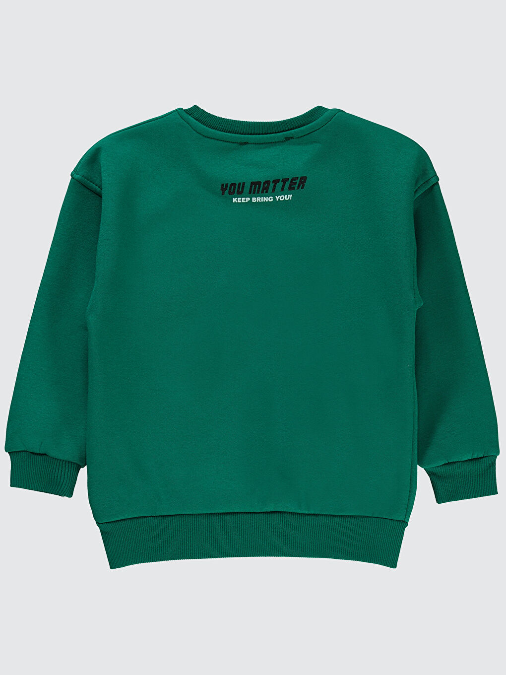 Civil Yeşil Boys Erkek Çocuk Sweatshirt 6-9 Yaş Benetton - 1