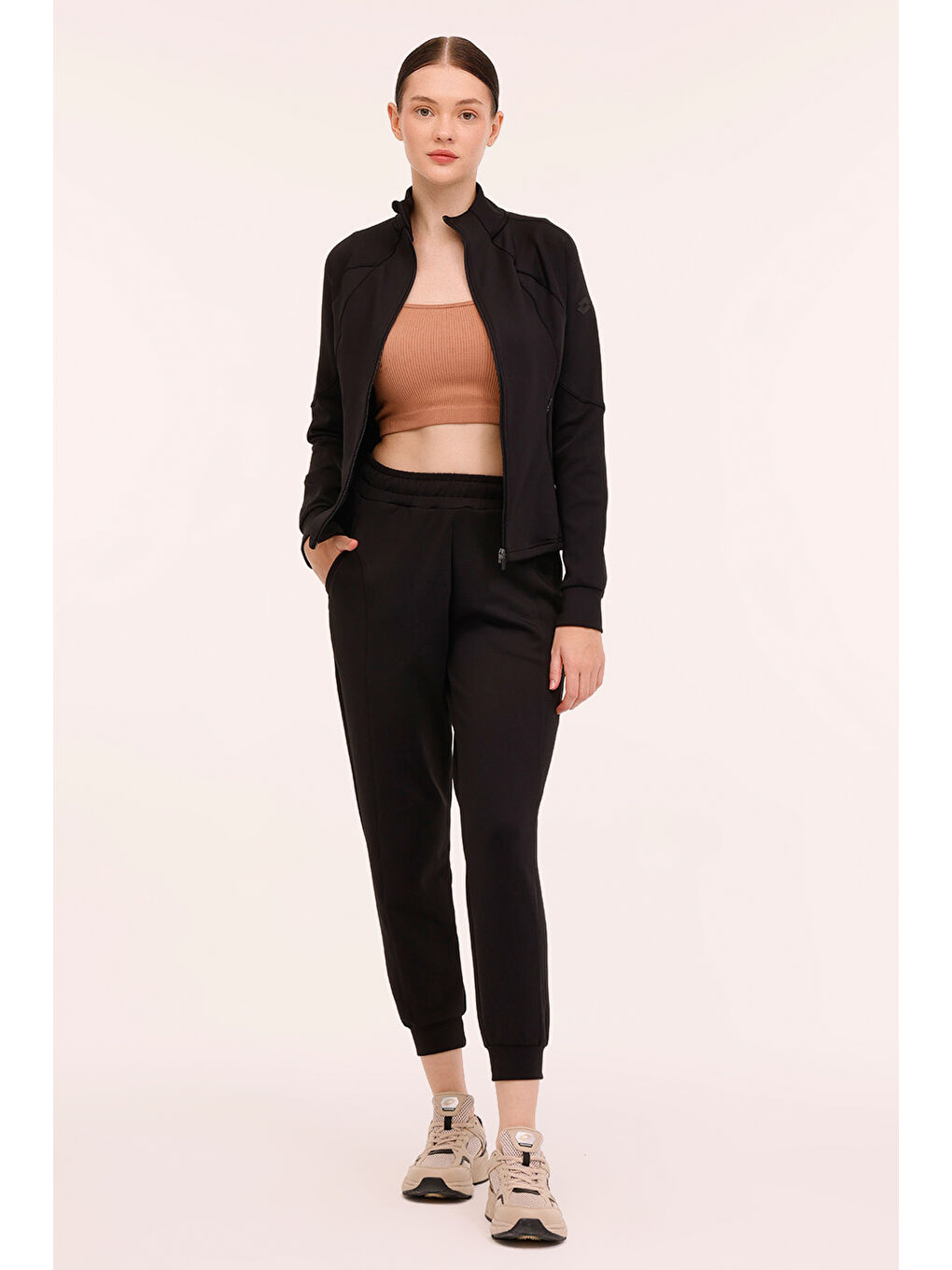 W-ILSA TRACK TOP 4PR Siyah Kadın Eşofman Üstü-5