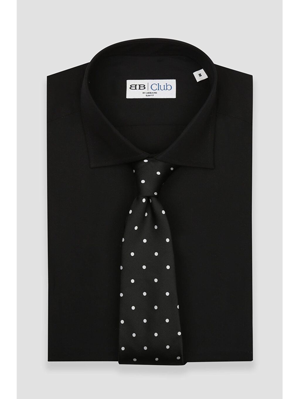 Bb Club Oscar Poplin Pamuk Polyester Slim Fit Siyah Klasik Yaka Erkek Düz Gömlek-4