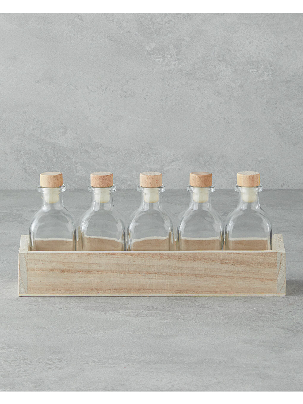 Renksiz Mock Cam 5'li Baharatlık Şeffaf