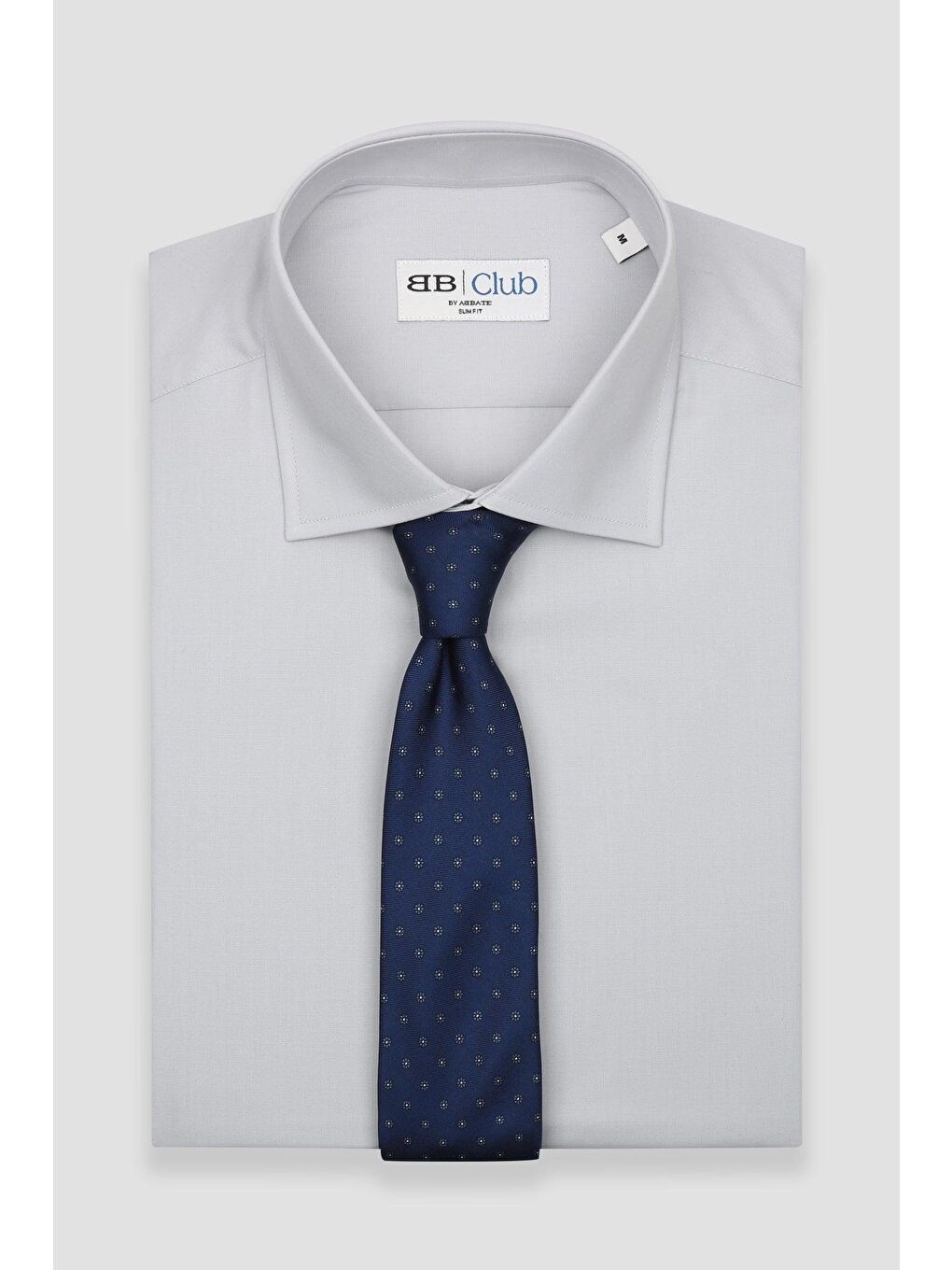 Bb Club Oscar Poplin Pamuk Polyester Slim Fit Açık Gri Klasik Yaka Erkek Düz Gömlek-6