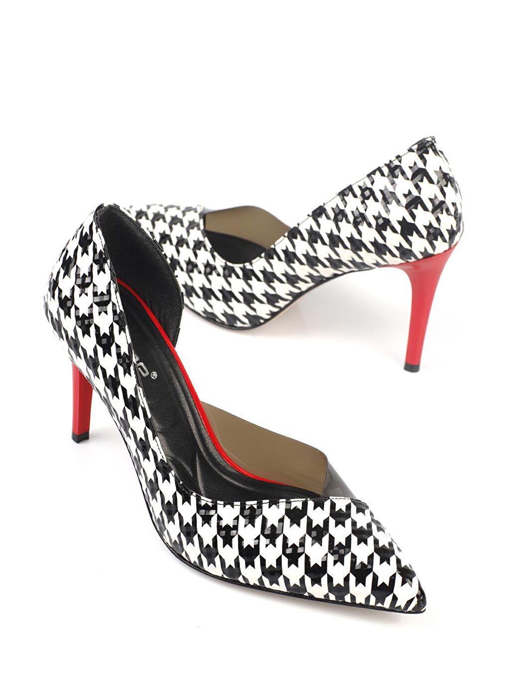 Siyah Orta Topuklu Yumuşak Pedli Taban Kadın Ayakkabı-2