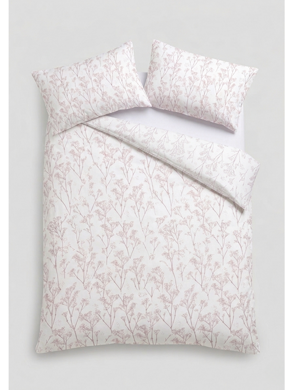 Pembe Çift Kişilik Nevresim Takımı 200x220 Pamuk Karışımlı Minimal Desen-2