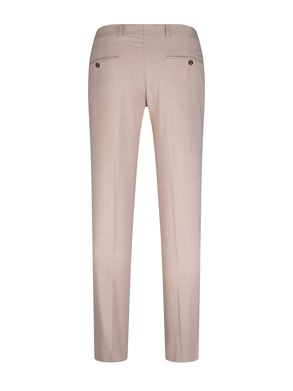 Bej Regular Fit Yandan Cepli Kumaş Pantolon-2