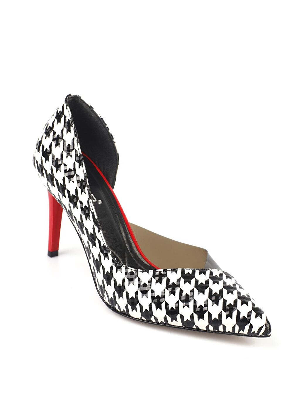 Siyah Orta Topuklu Yumuşak Pedli Taban Kadın Ayakkabı-4