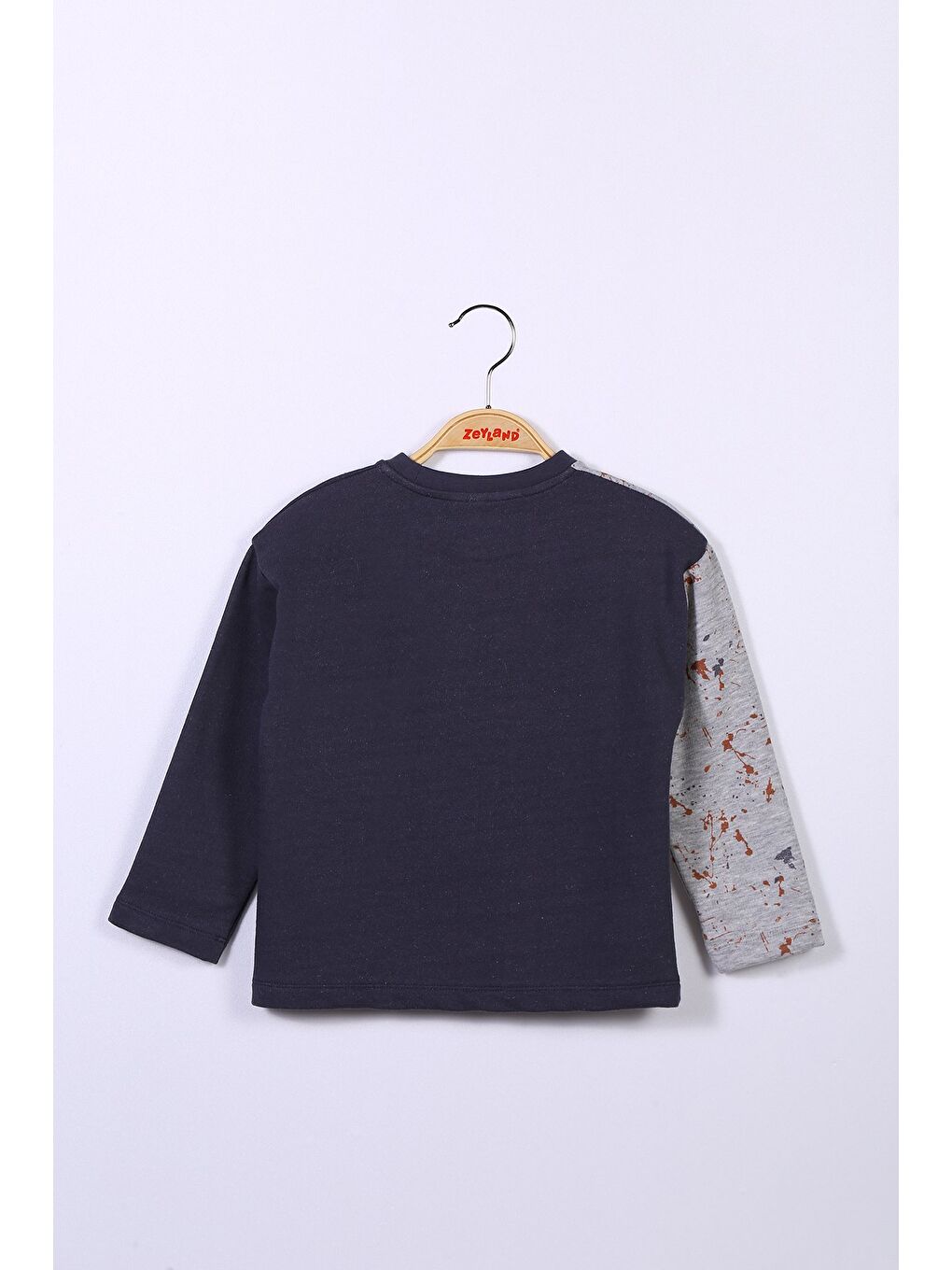 Antrasit Erkek Çocuk Parçalı Gri Sweatshirt (6-12Yaş)-1