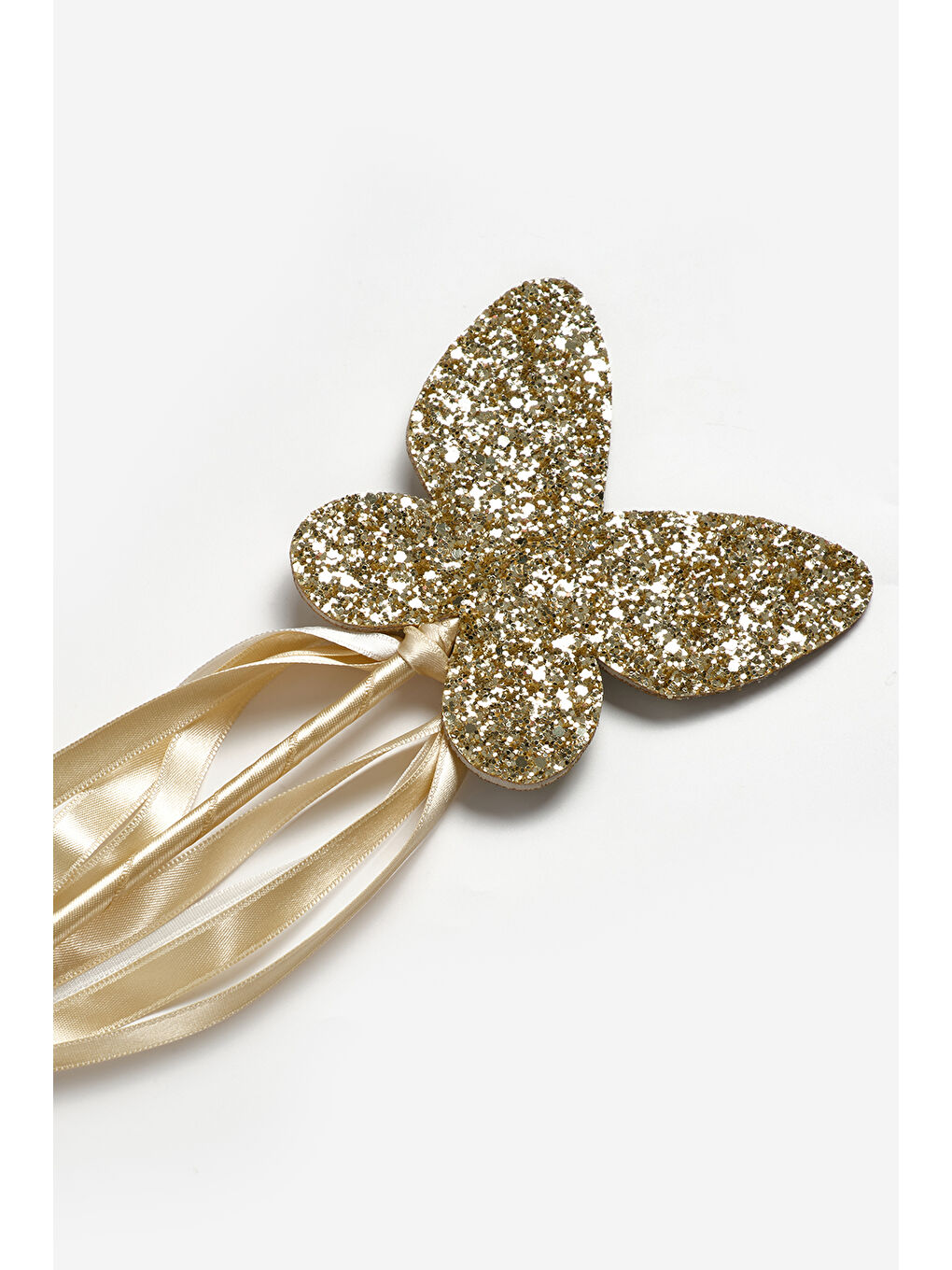 Sarı Altın Kelebek Figürlü Püsküllü Parti Asası-1