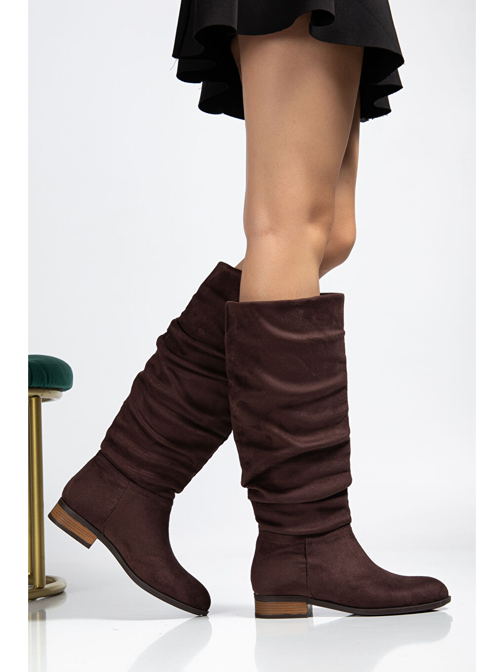 Kahverengi Lusso Kadın Soğuk Geçirmez Kışlık Çizme-1