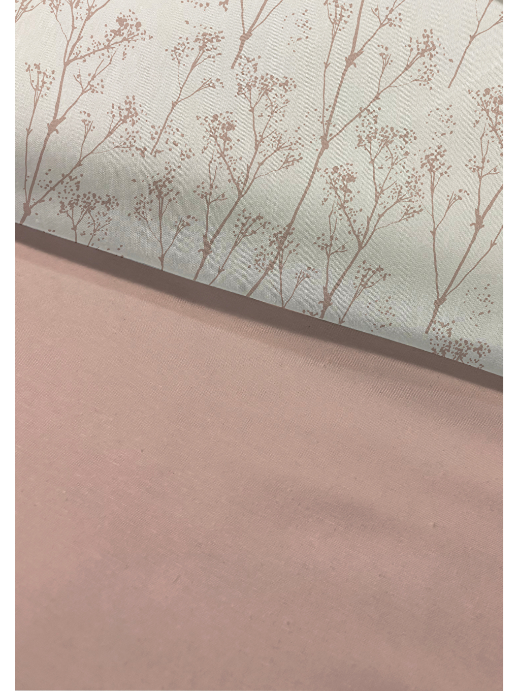 Pembe Çift Kişilik Nevresim Takımı 200x220 Pamuk Karışımlı Minimal Desen-4