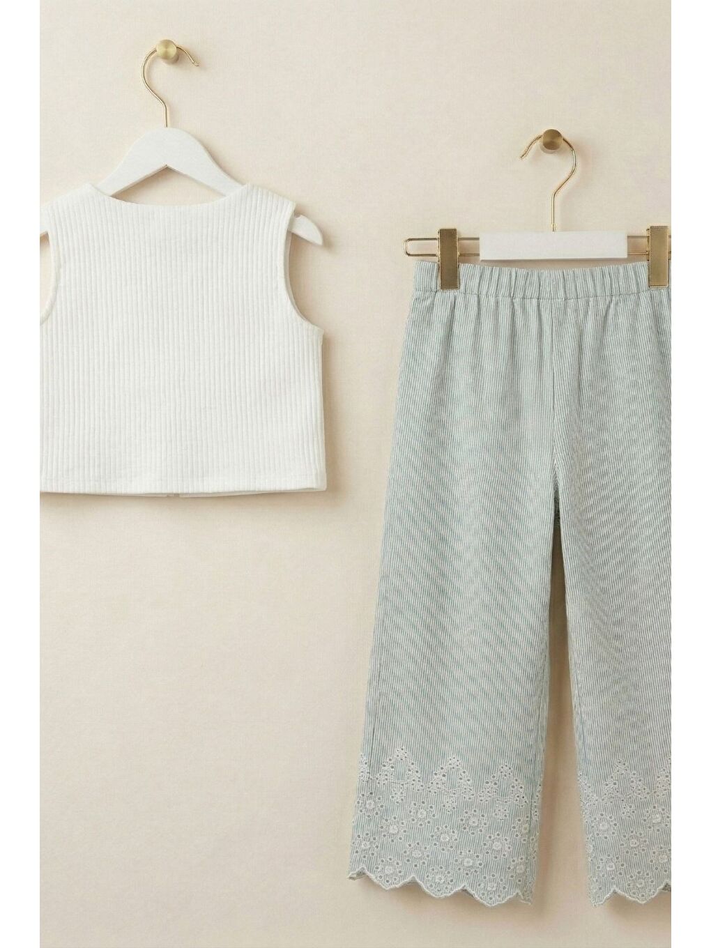 Yeşil Bohem Stil Pineapple & Palm Çocuk Takımı-1