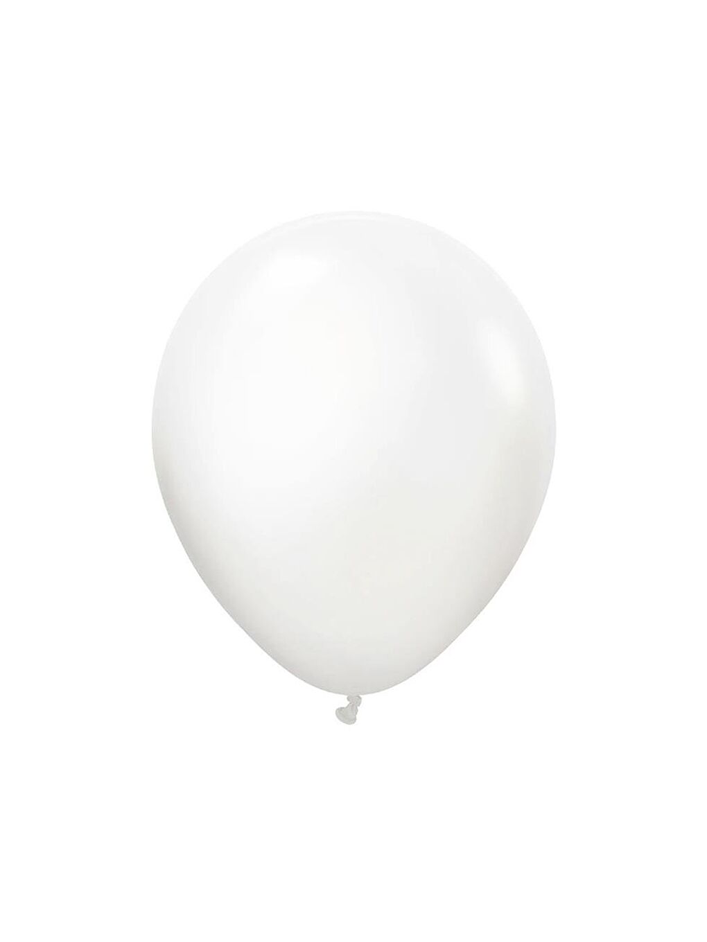 Opak Saten Kar Beyazı (Snow White) Kalisan Balon Parti Balonu 12 inc 50'li-1