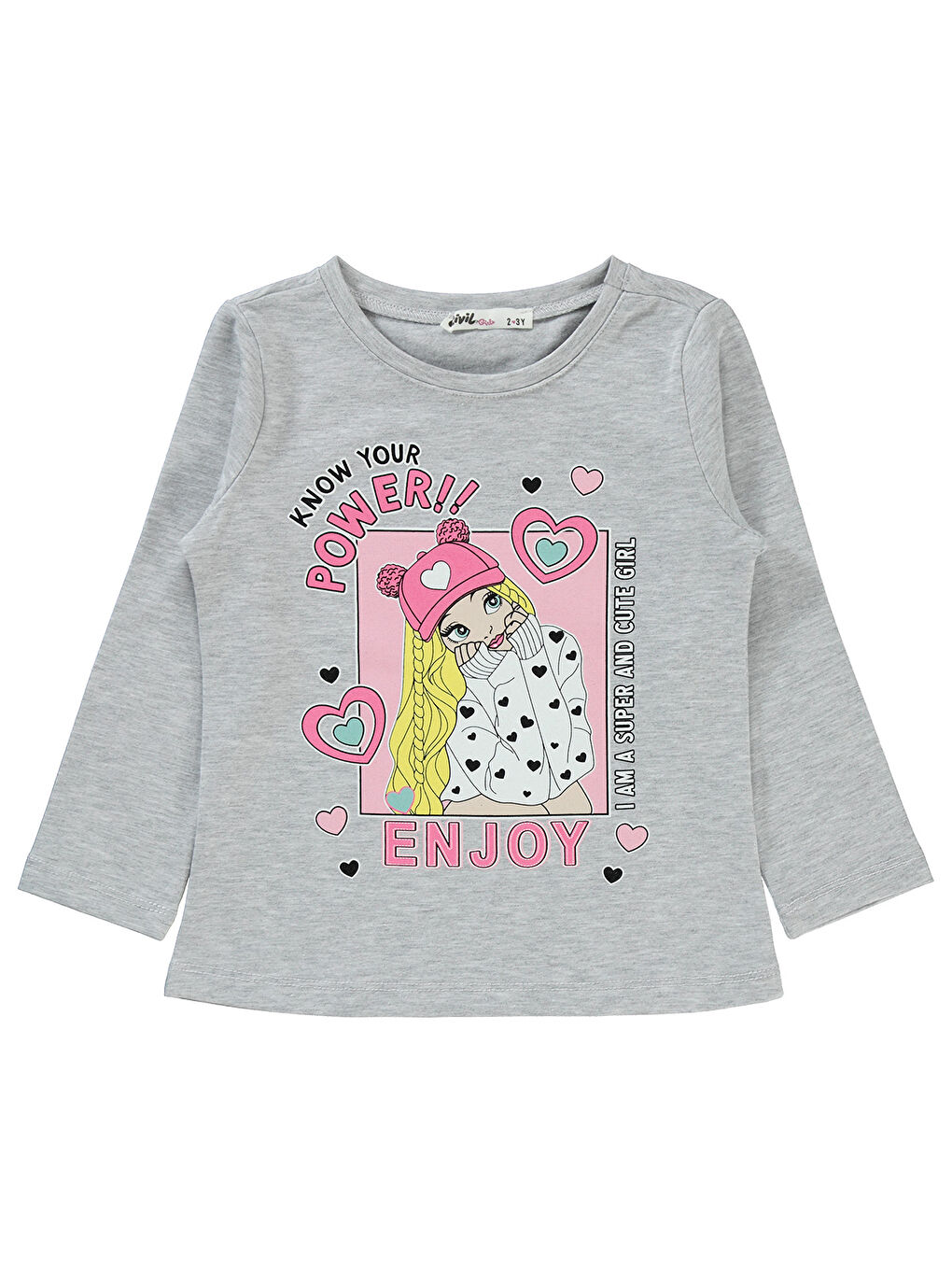 Civil Beyaz Girls Kız Çocuk Sweatshirt 2-5 Yaş Karmelanj