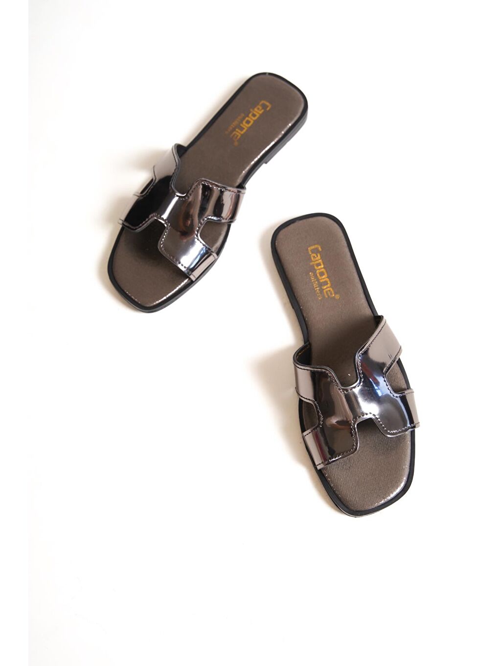 Gri Aynalı Halsey Kadın Terlik-1