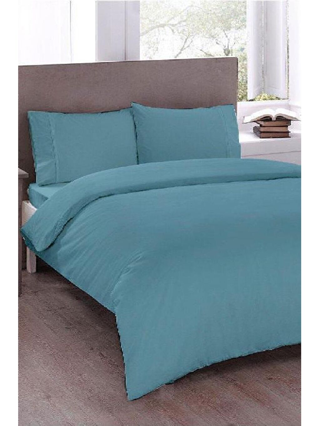 Pure Çift Kişilik Nevresim Takımı Petrol-1