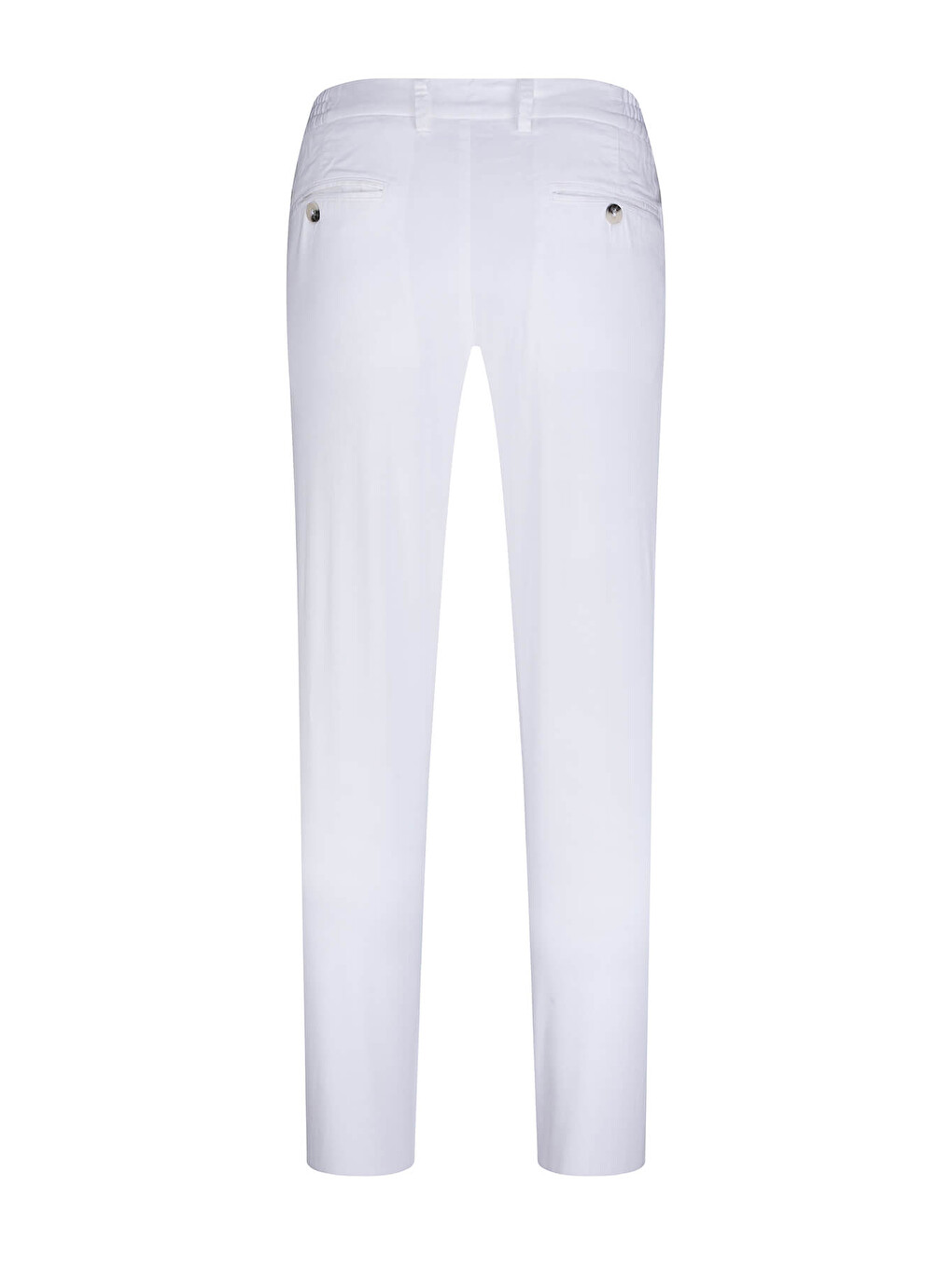 Beyaz Rahat Kesim Yandan Cepli Jogger Pantolon-2