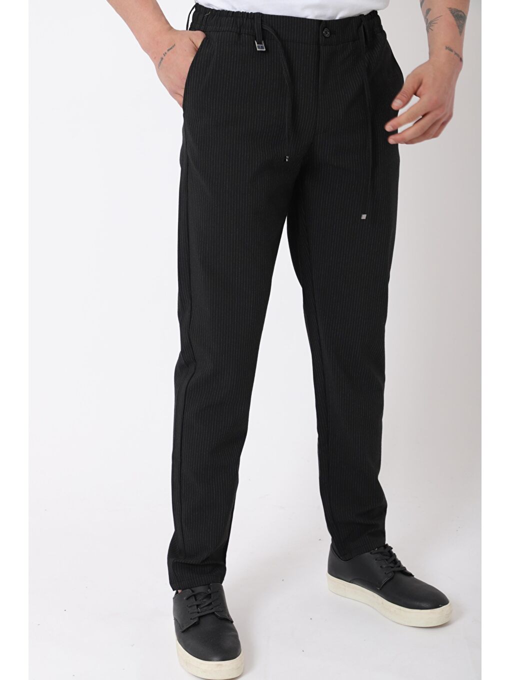 Siyah Bel Lastikli Hitit Model Jogger Pantolon CPT-1_0397-1