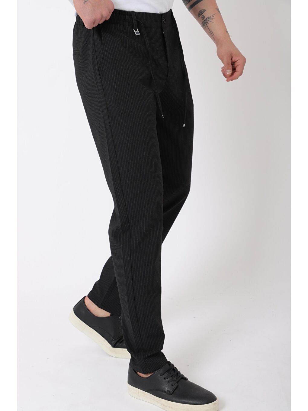 Siyah Bel Lastikli Hitit Model Jogger Pantolon CPT-1_0397-2