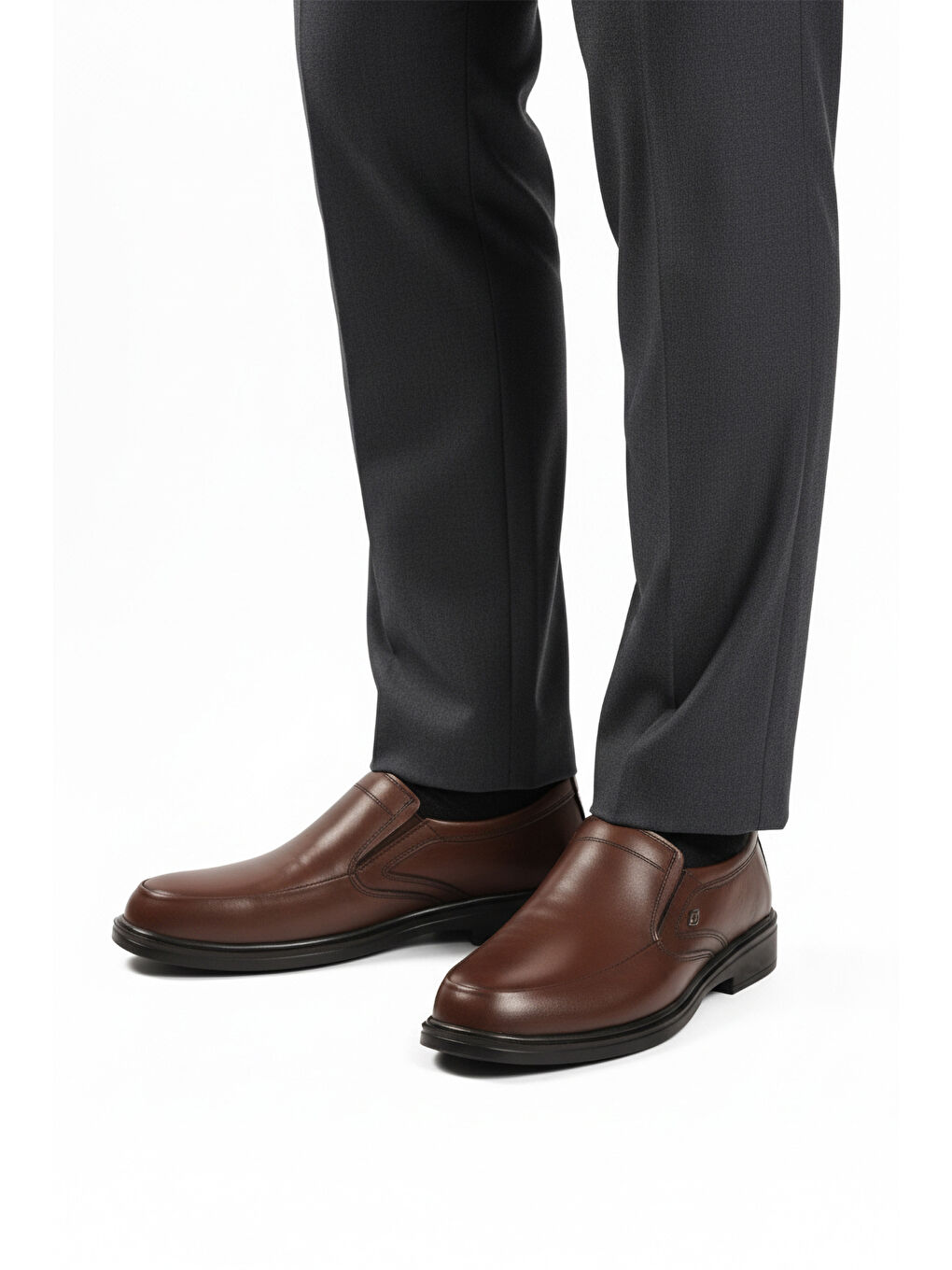 Kahverengi Kahve Hakiki Deri Erkek Casual Ayakkabı DSN 2036 M