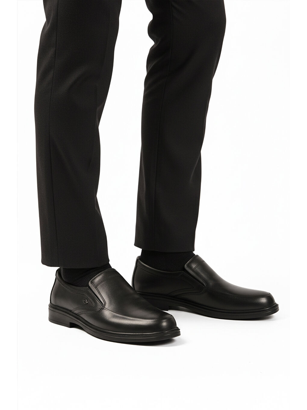 Siyah Hakiki Deri Erkek Casual Ayakkabı DSN 2036 M