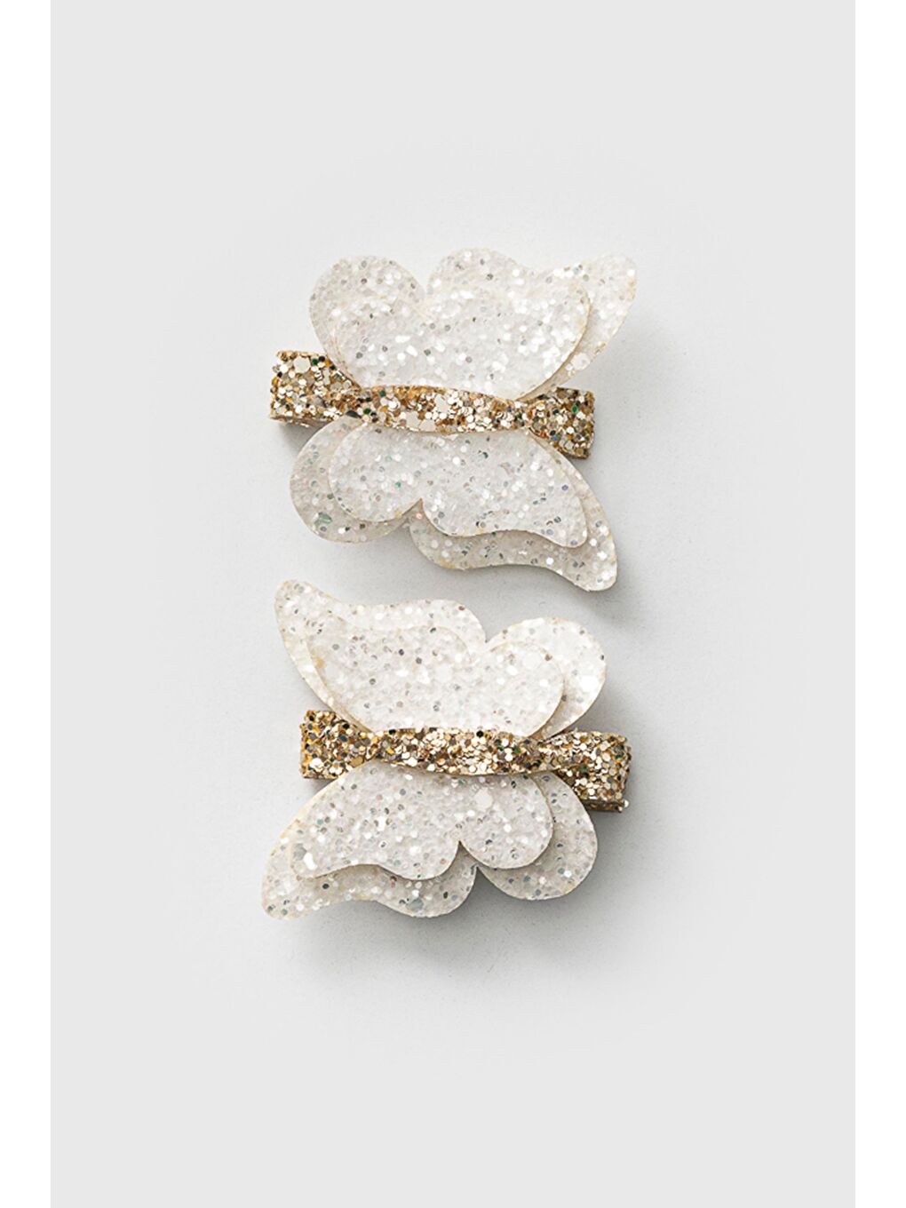 Karışık Gümüş Kelebek İkili Kız Çocuk Klips Toka