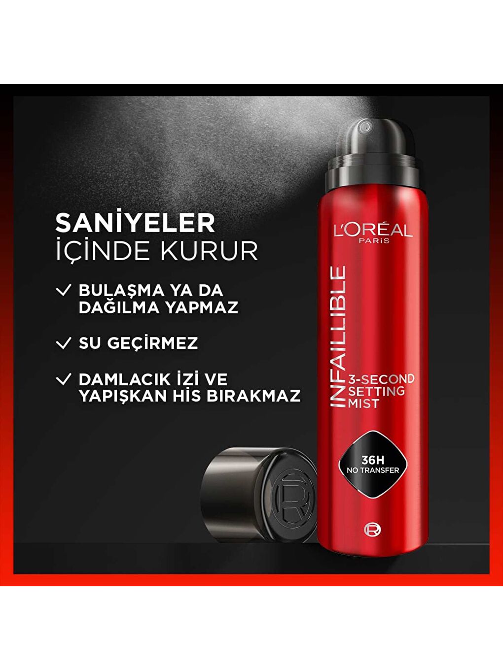 L'Oréal Paris Infaillible 3-Second Jumbo Makyaj Sabitleme Spreyi-2