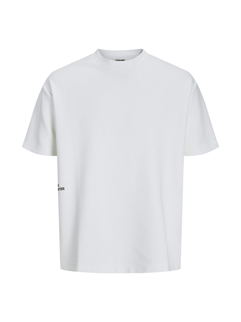 Jack & Jones Beyaz Core Jcokınetic Streç Pamuklu Oversize Fit Sıfır Yaka Erkek Tişört   12265429