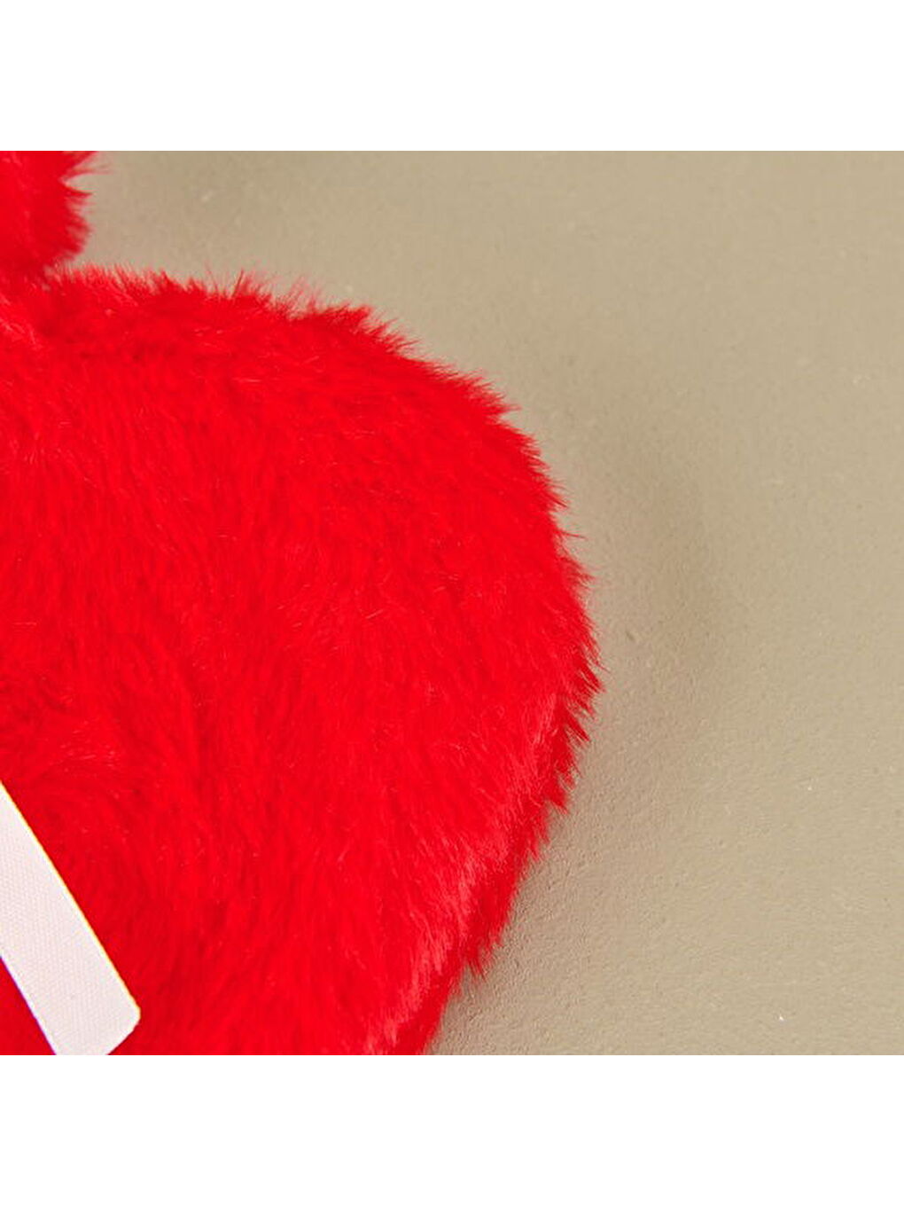 Kalpli Pelüş Sıcak Su Torbası - Kırmızı - 600 ml-2