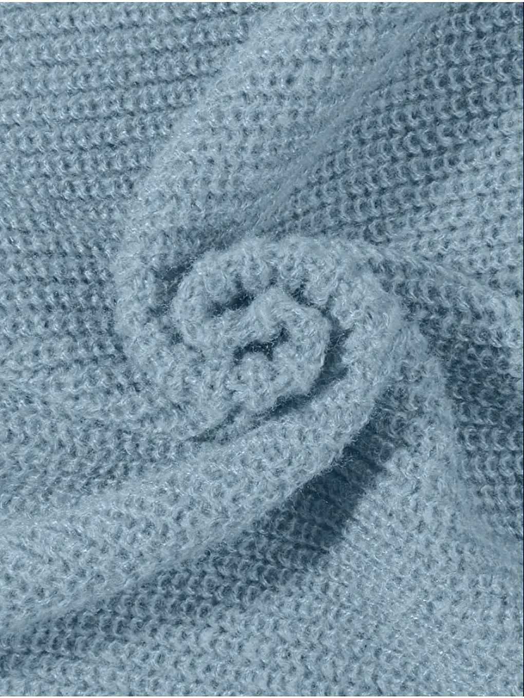 Erkek Mavi Regular Fit Bisiklet Yaka Örgülü Triko-4