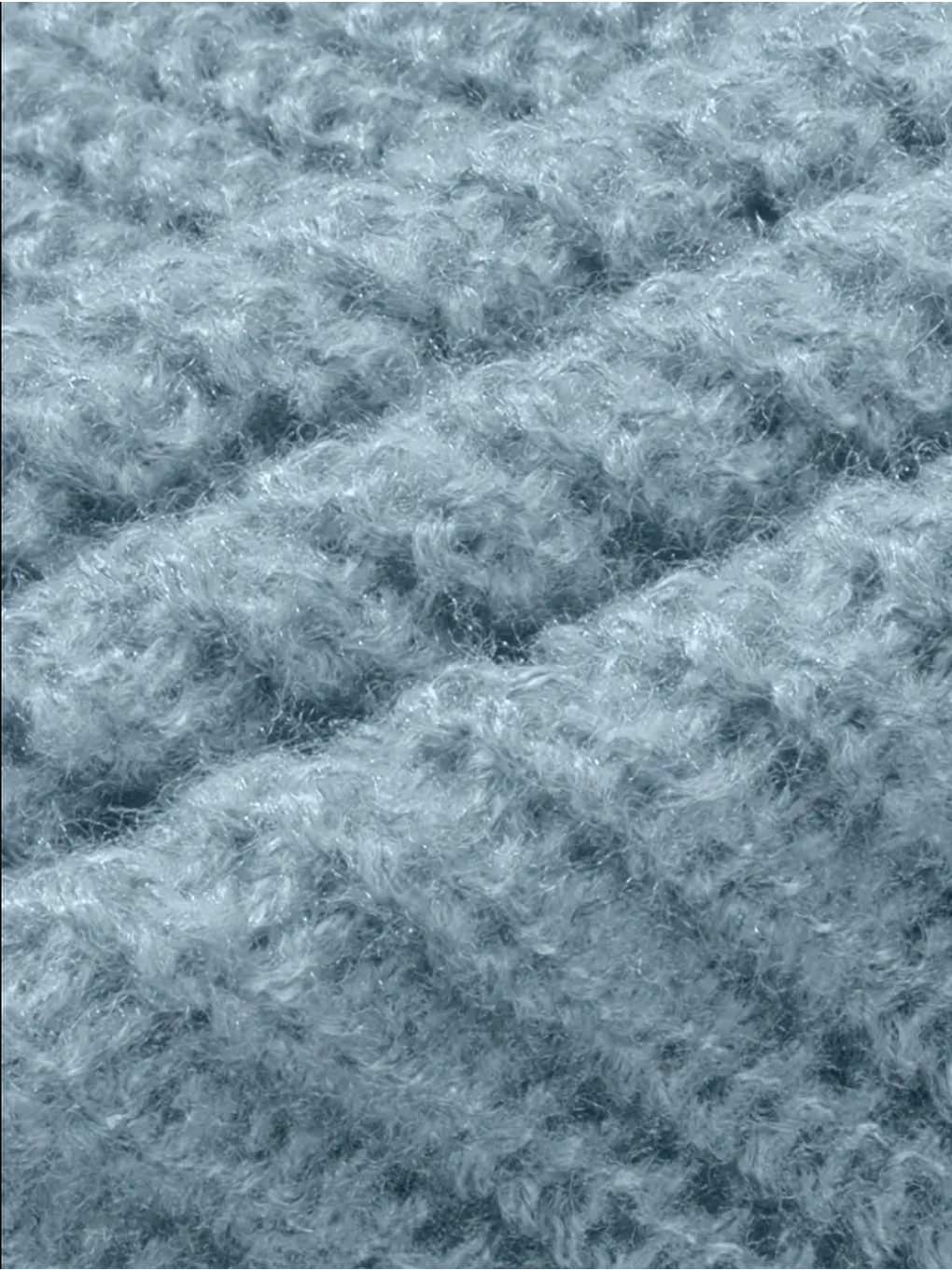 Erkek Mavi Regular Fit Bisiklet Yaka Örgülü Triko-5