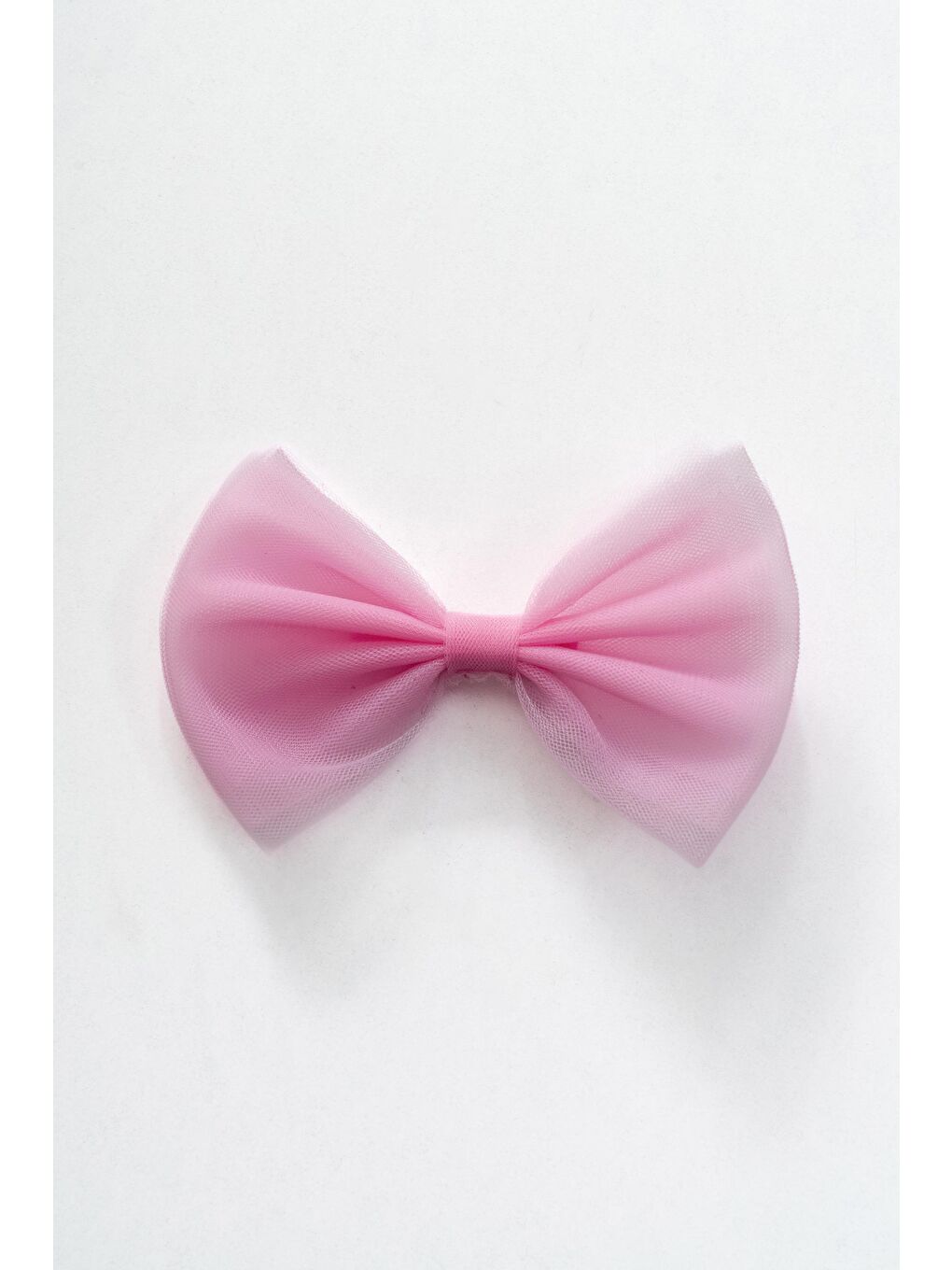 Pembe Tül Fiyonk Saç Tokası Kız Çocuk