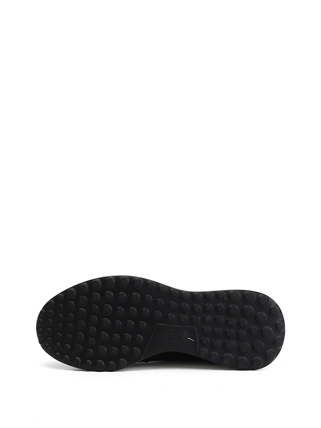 Siyah Erkek SİYAH MELANJ Bağcıklı Hakiki Deri Sneaker-4