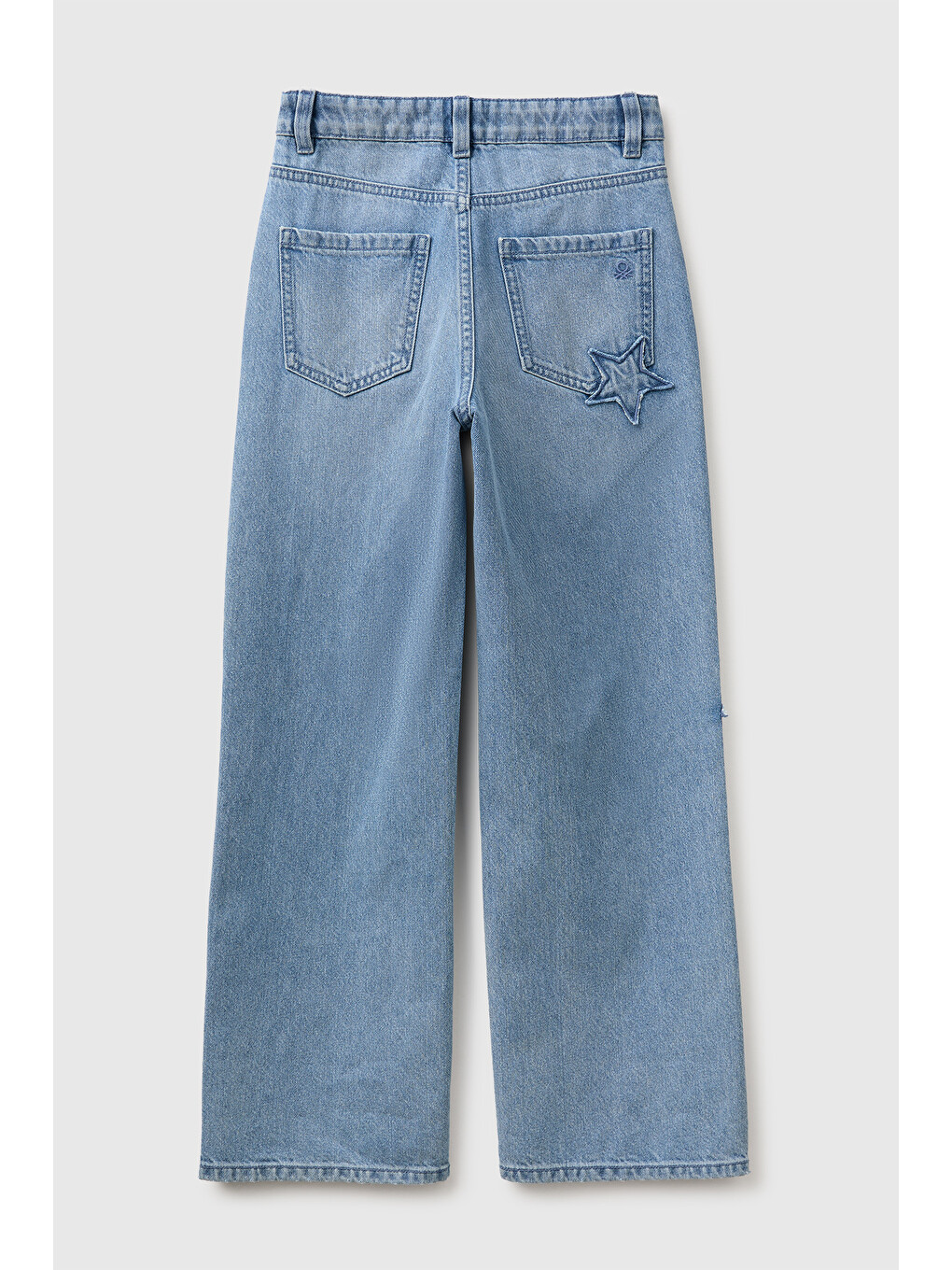 Mavi Kız Çocuk Açık Denim Düz Paça Denim Pantolon-1