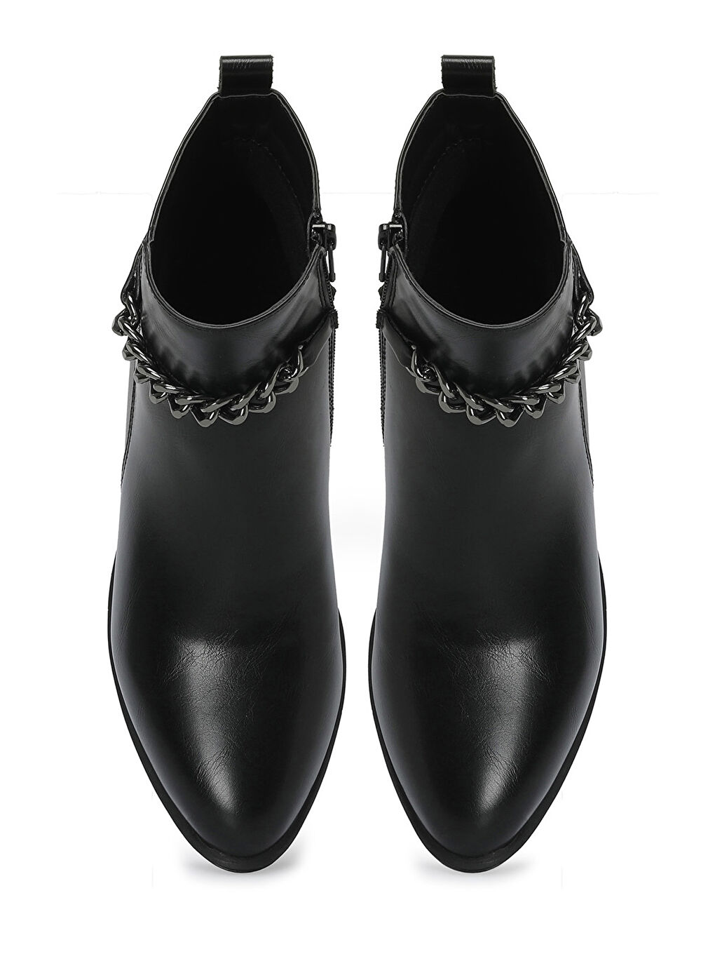 320163.Z 4PR Siyah Kadın Düz Bot-3