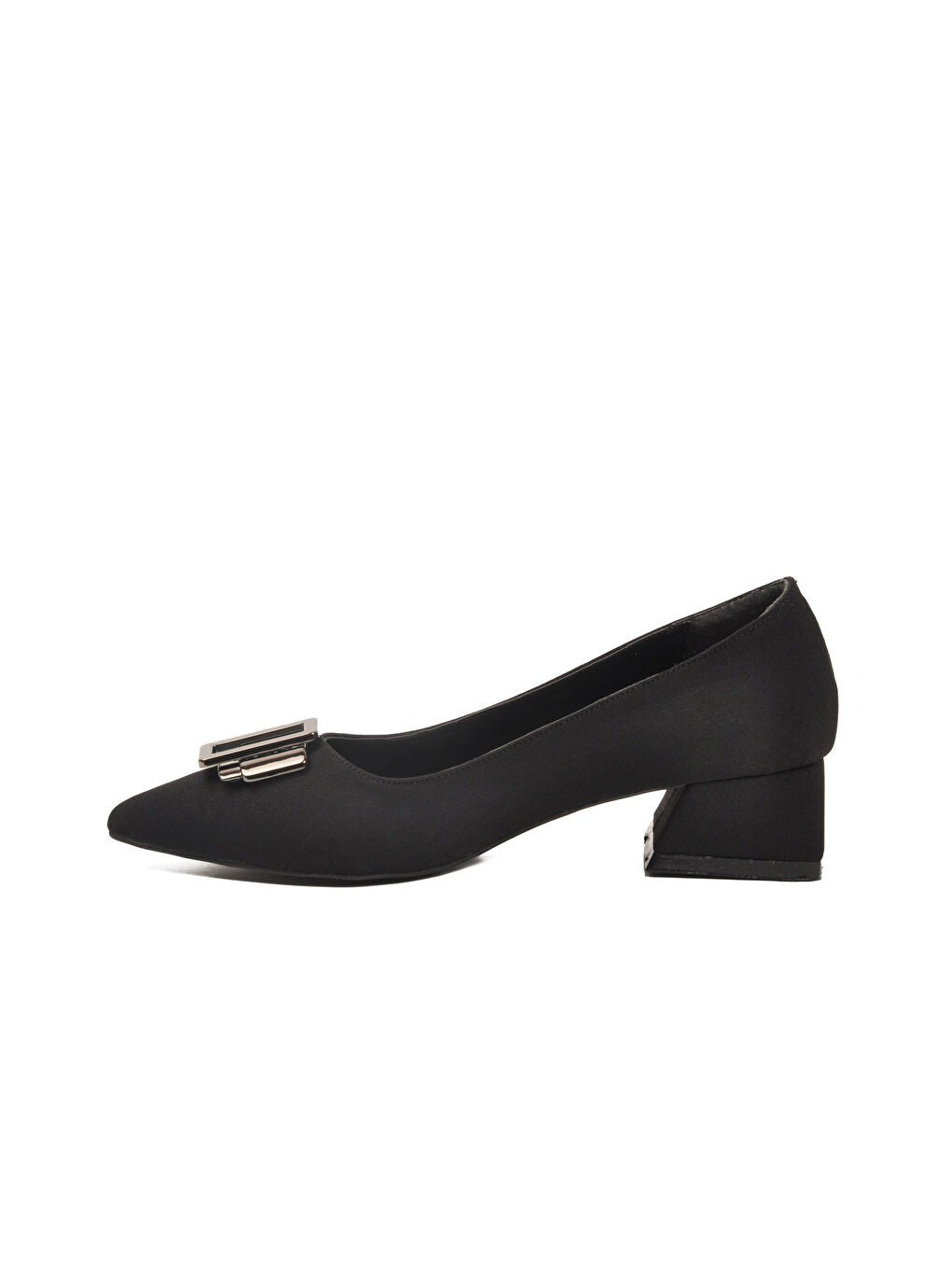 Siyah Kadın Hafif Kısa Topuklu Ayakkabı 451133 Z-3