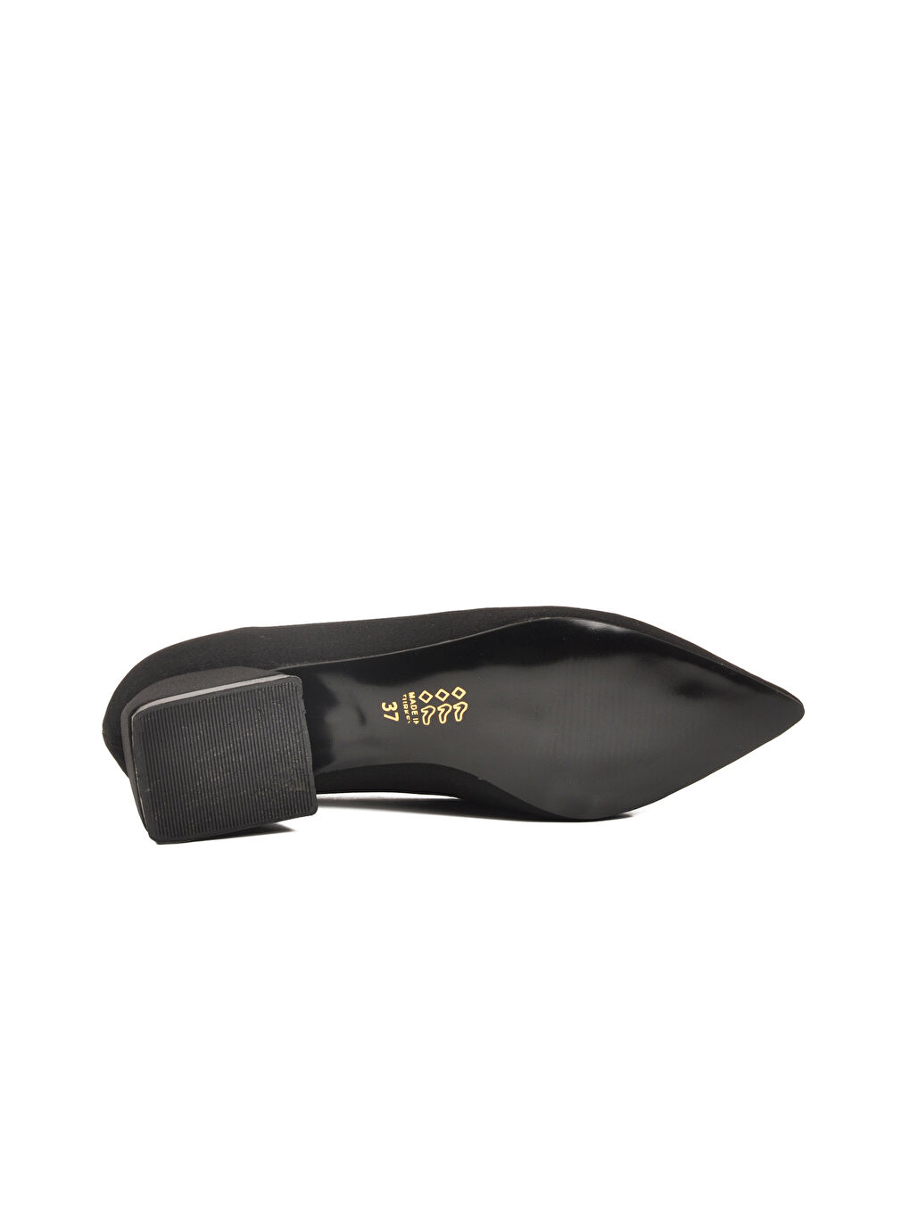 Siyah Kadın Hafif Kısa Topuklu Ayakkabı 451133 Z-4