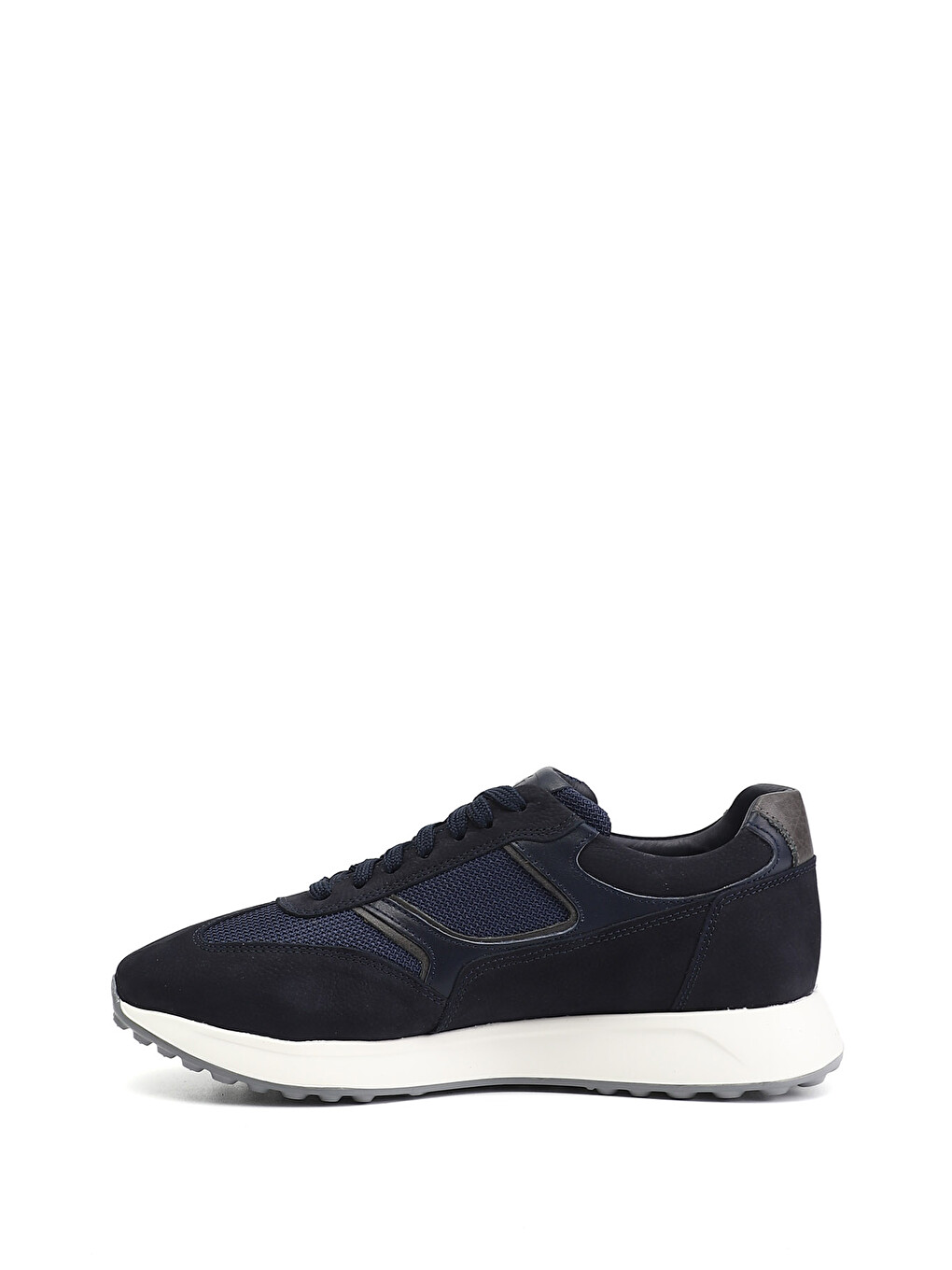 Lacivert Erkek KOYU LACİVERT Bağcıklı Hakiki Deri Sneaker-3