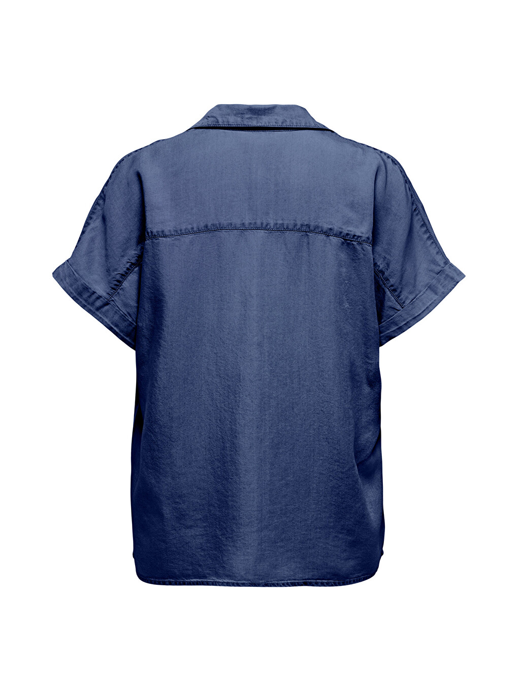 Lacivert Onlcharis Loose Fit Klasik Yaka Düğme Detaylı Bluz 15363976-1