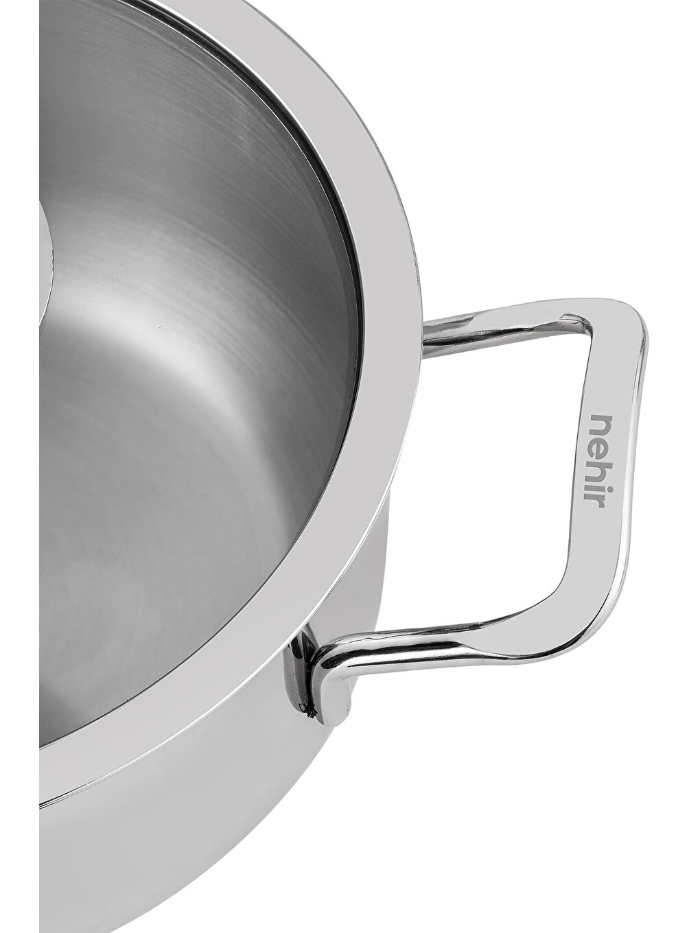 Gri Alven 8 Parça Derin Paslanmaz Çelik Tencere Seti-5