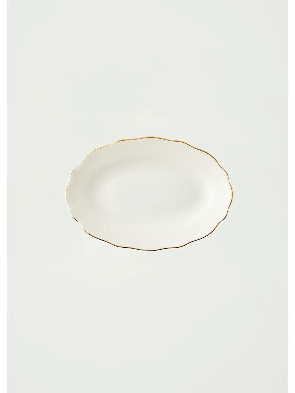 Sarı Victoria Porselen Sunum Tabağı Gold (20 cm)