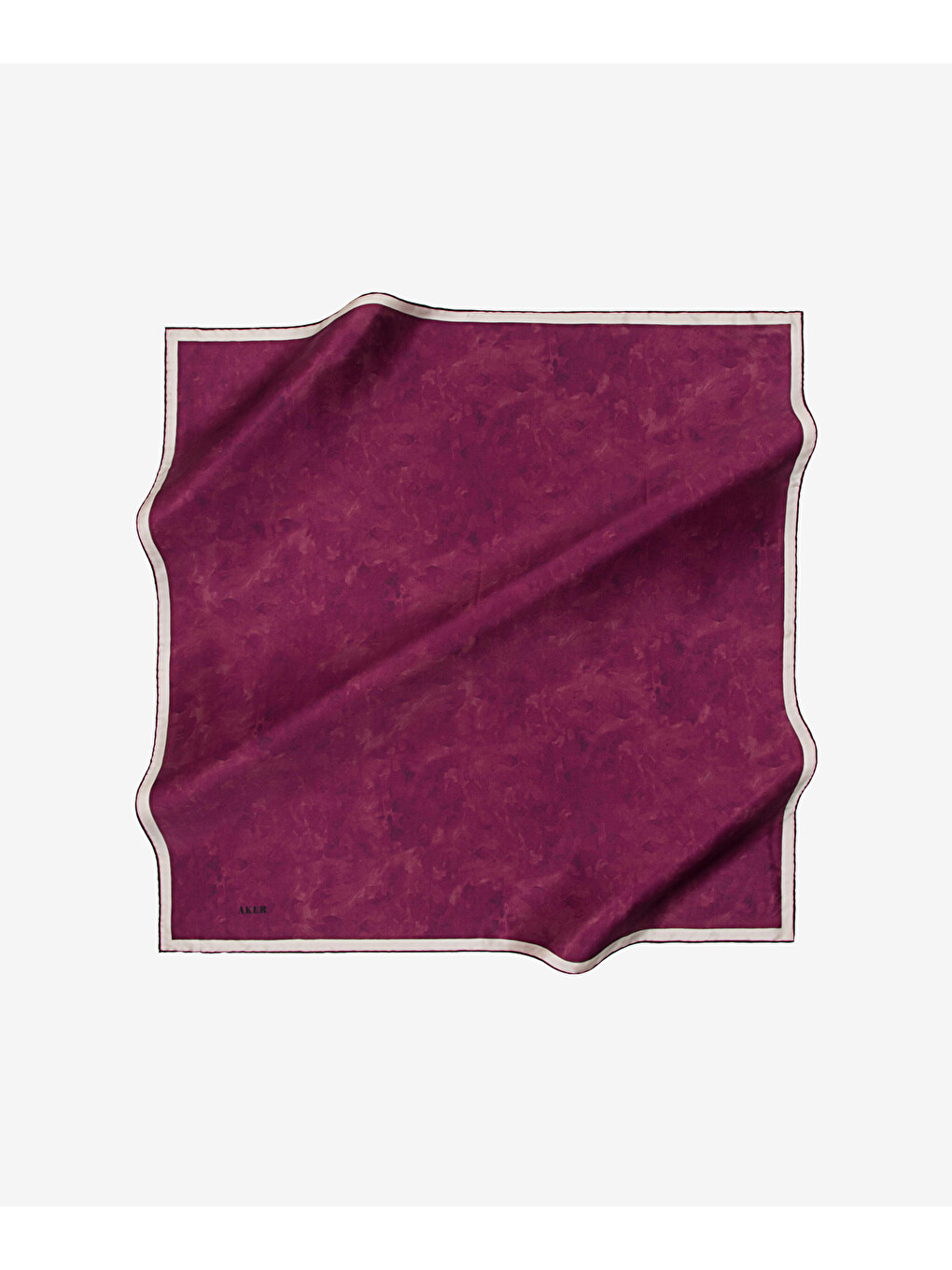Fuşya 90X90 İpek Krep Saten Eşarp