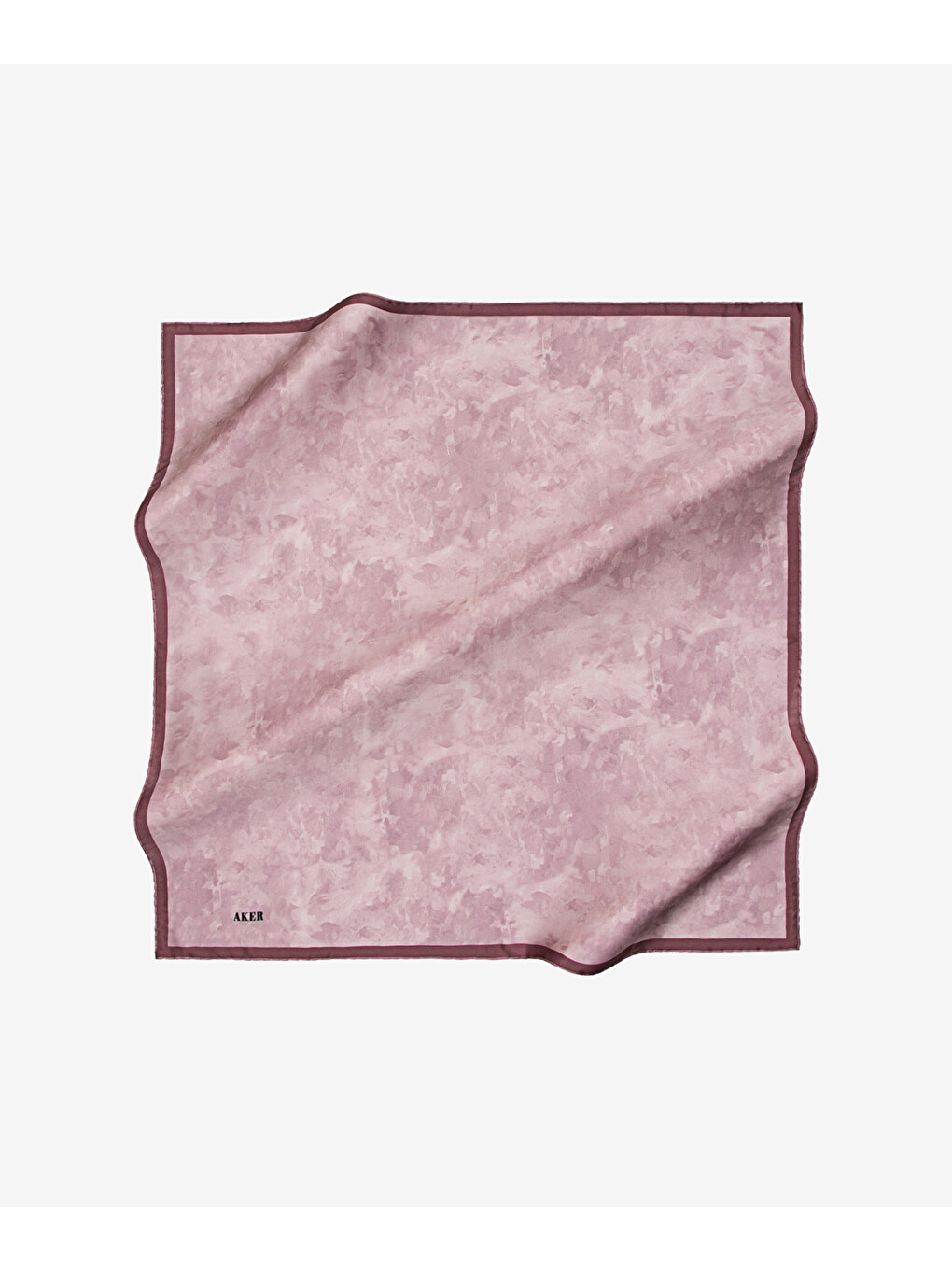 Açık Pembe 90X90 İpek Krep Saten Eşarp