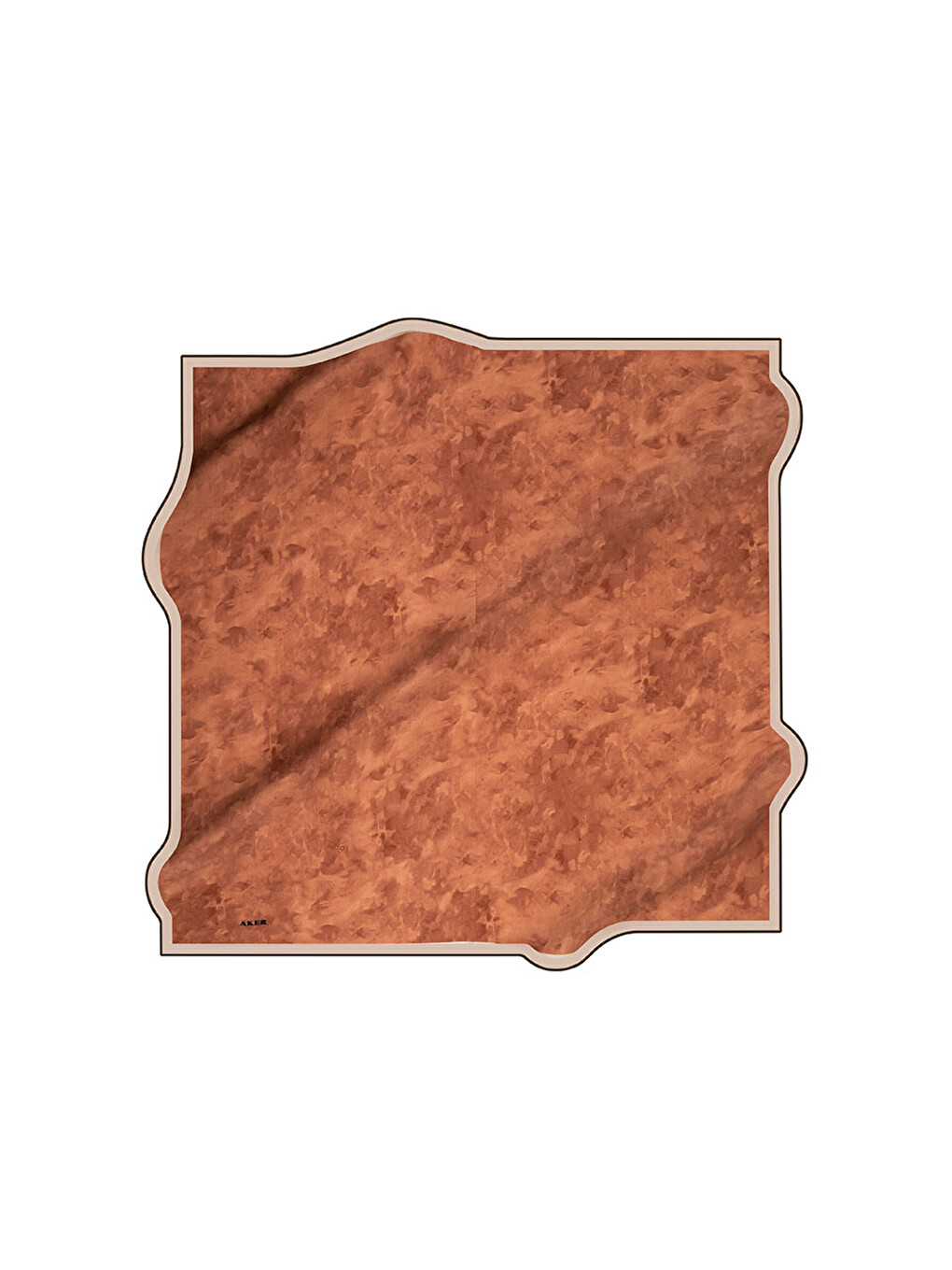 Kahverengi Kiremit 90X90 İpek Twill Eşarp