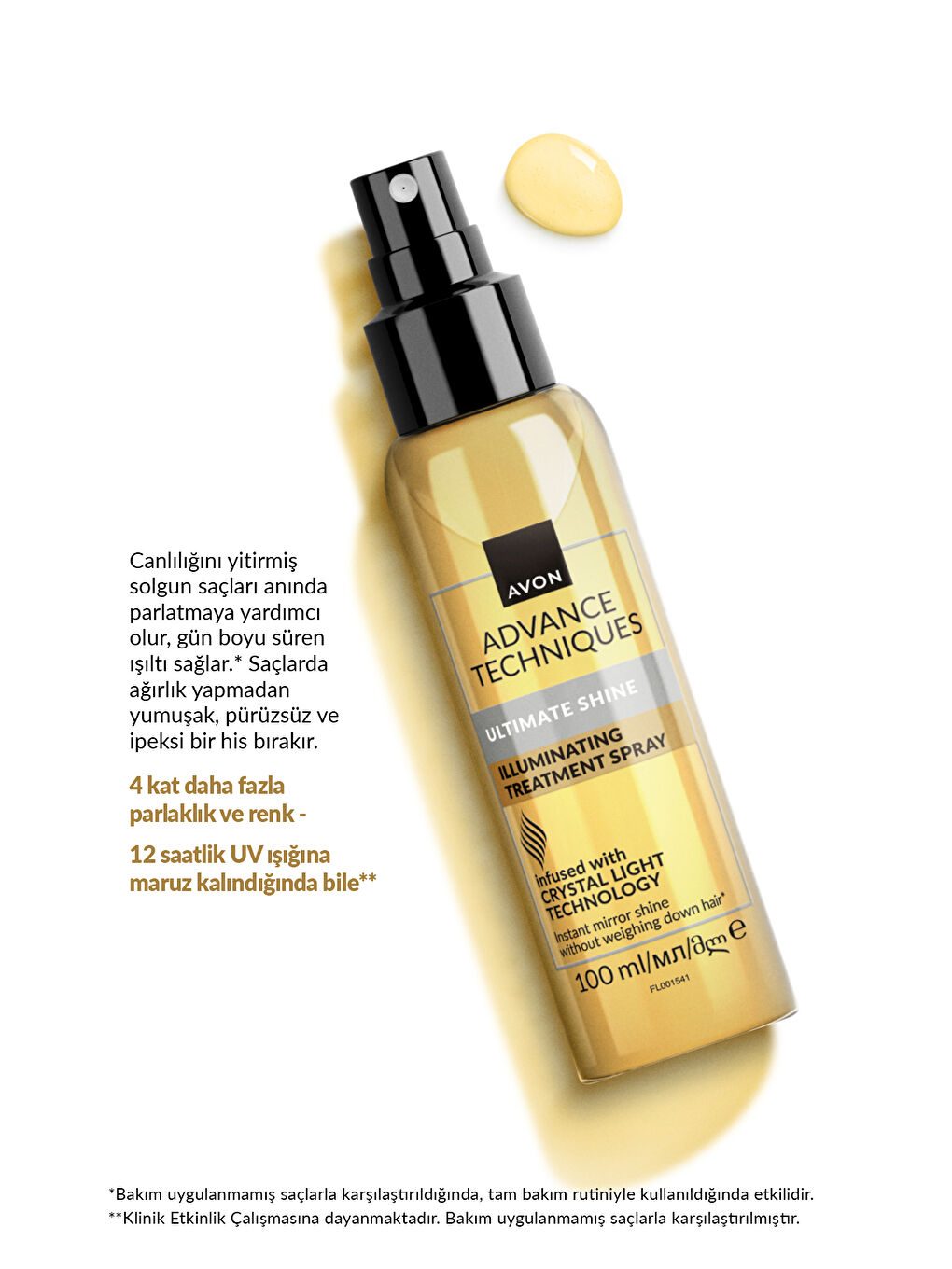 Advance Techniques Parlaklık Veren Saç Bakım Spreyi 100 Ml.-2