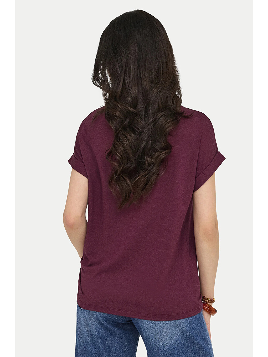 Kırmızı Regular Fit Bisiklet Yaka Onlmoster Kadın T Shirt 15106662-2