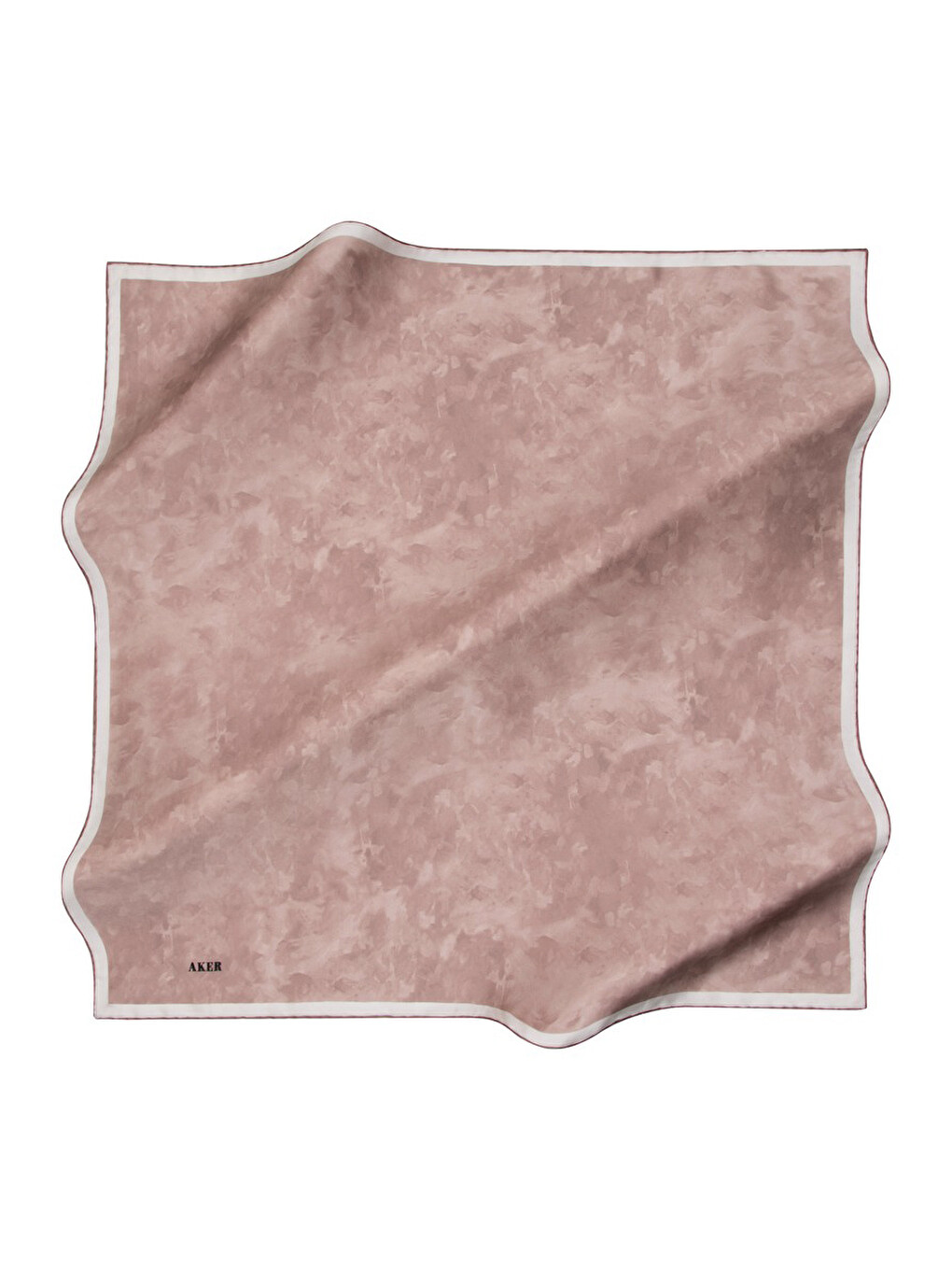Pembe 90X90 İpek Krep Saten Eşarp