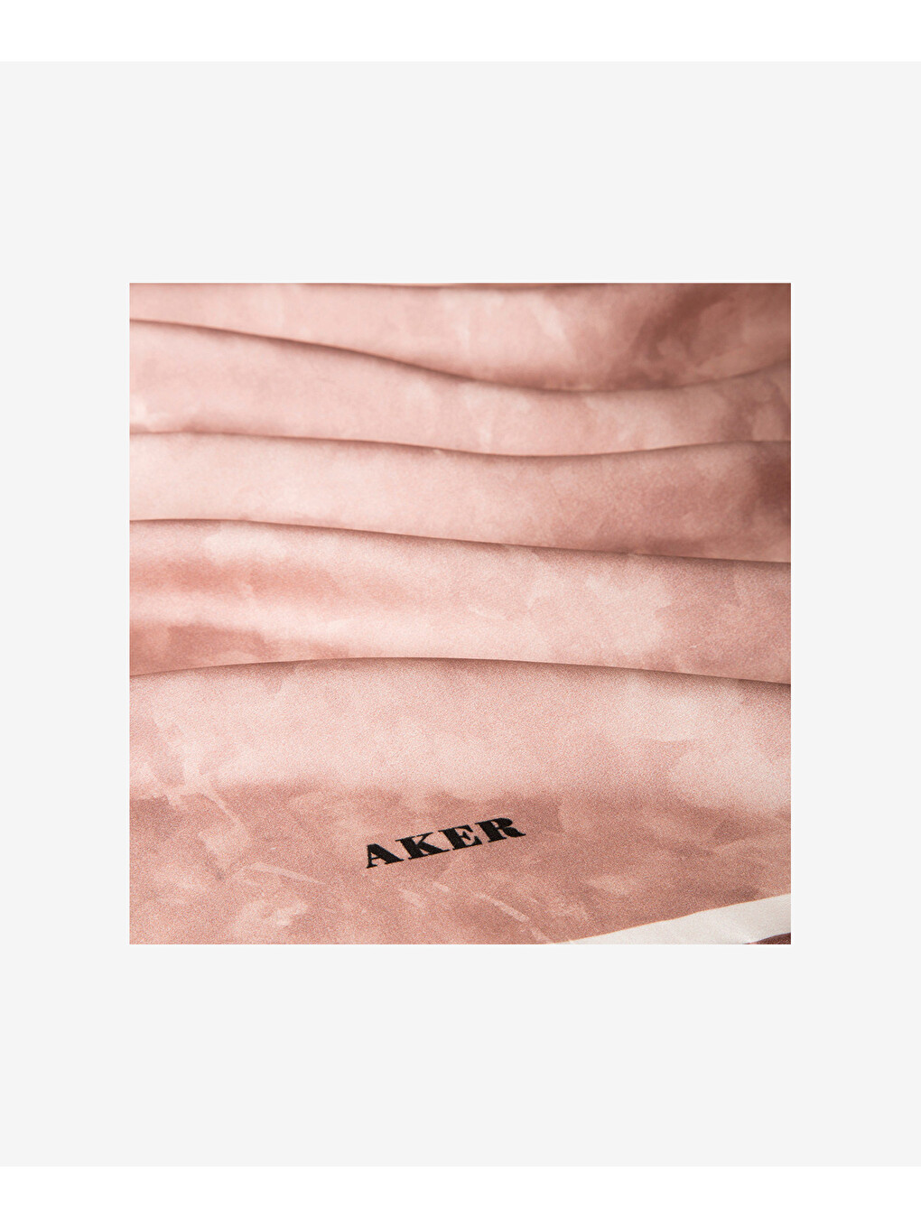 Pembe 90X90 İpek Krep Saten Eşarp-2