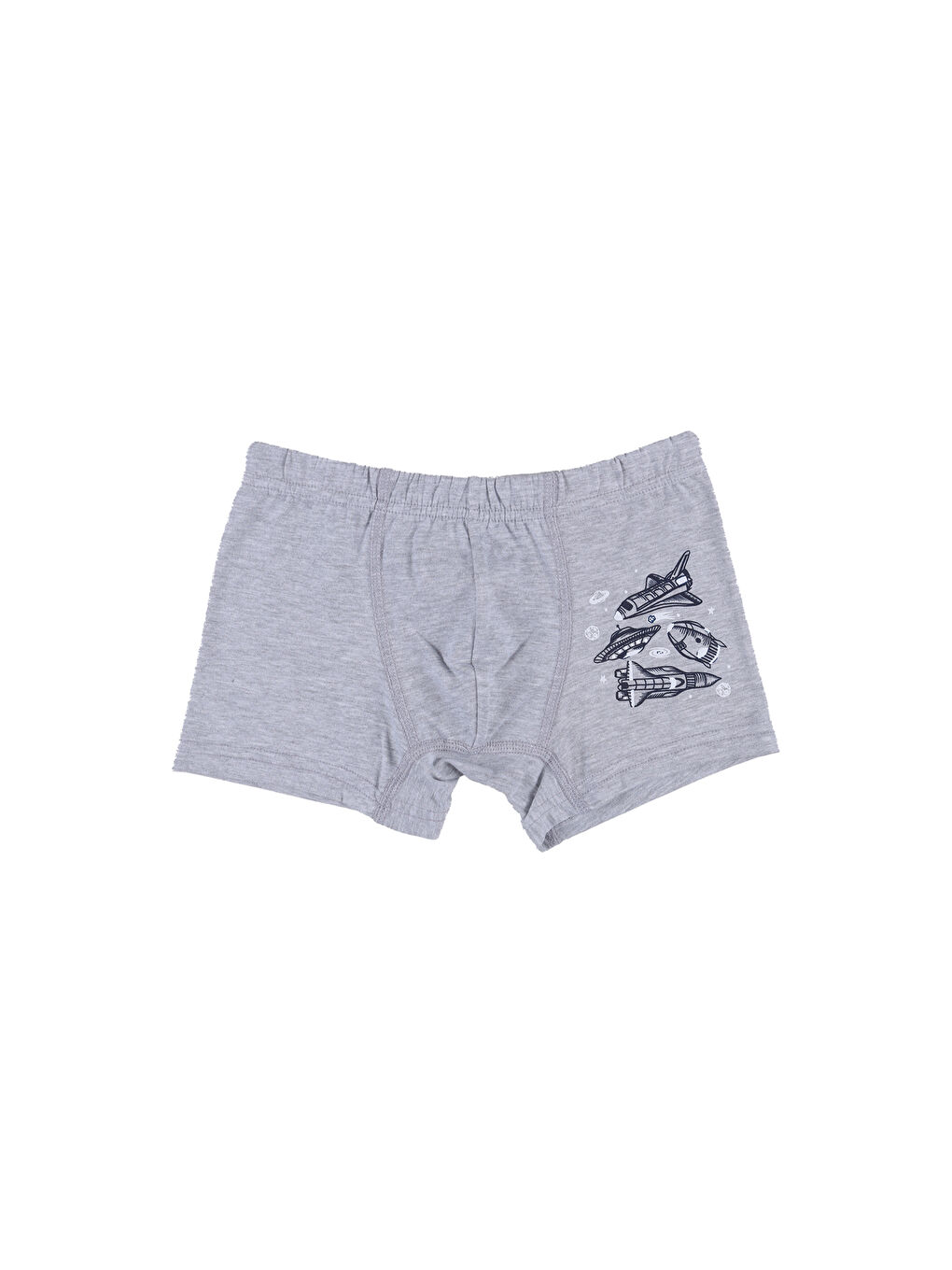 Lacivert Erkek Çocuk Pamuklu 5'li Baskılı Boxer-1