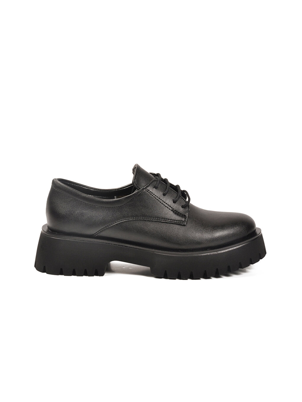 Siyah Cilt Kalın Taban Kadın Casual Ayakkabı 572451 Z-1